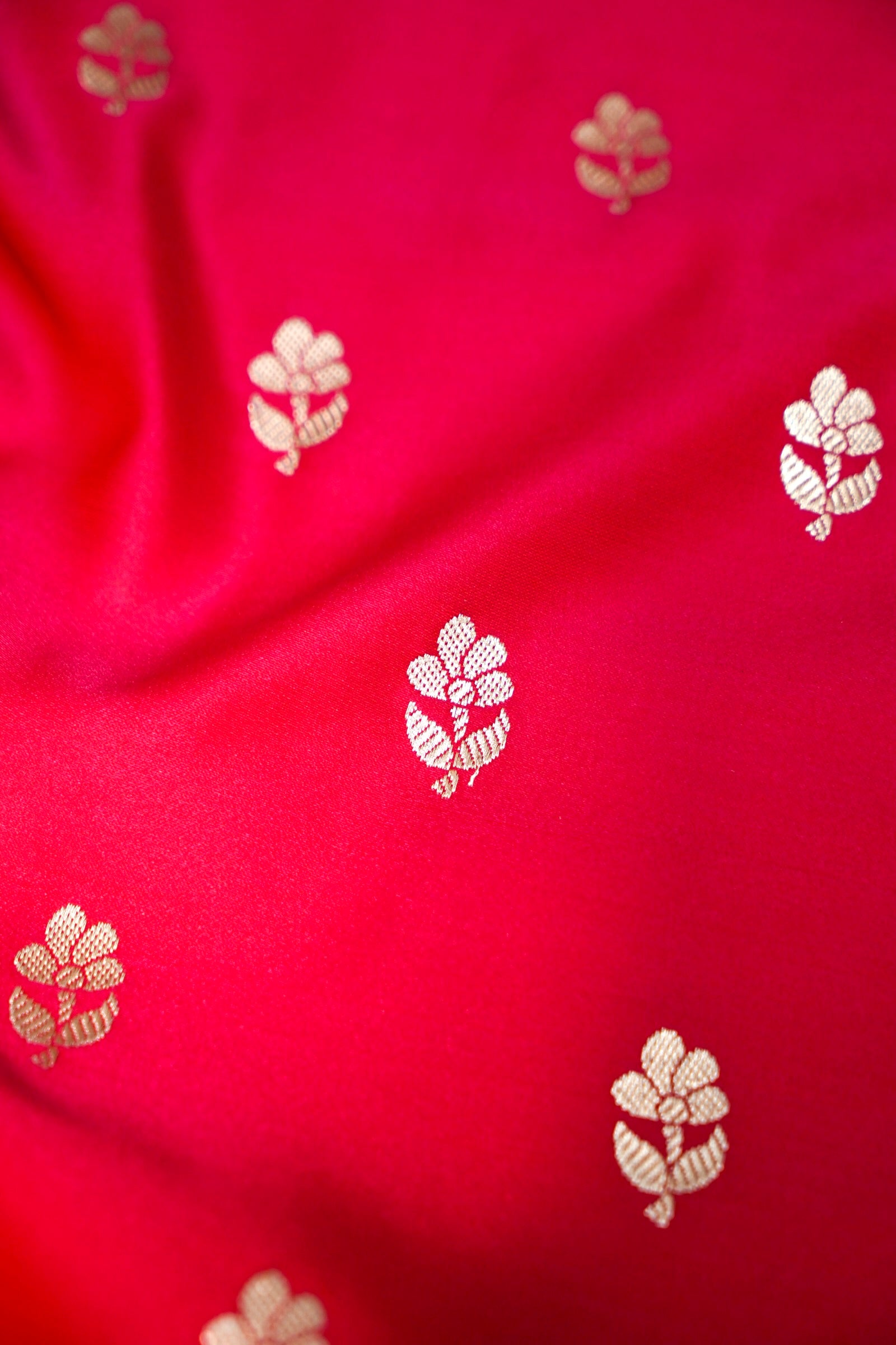 RANI PINK BANARASI MASHRU KATAN SILK SAREE (ELEPHANT BORDER)