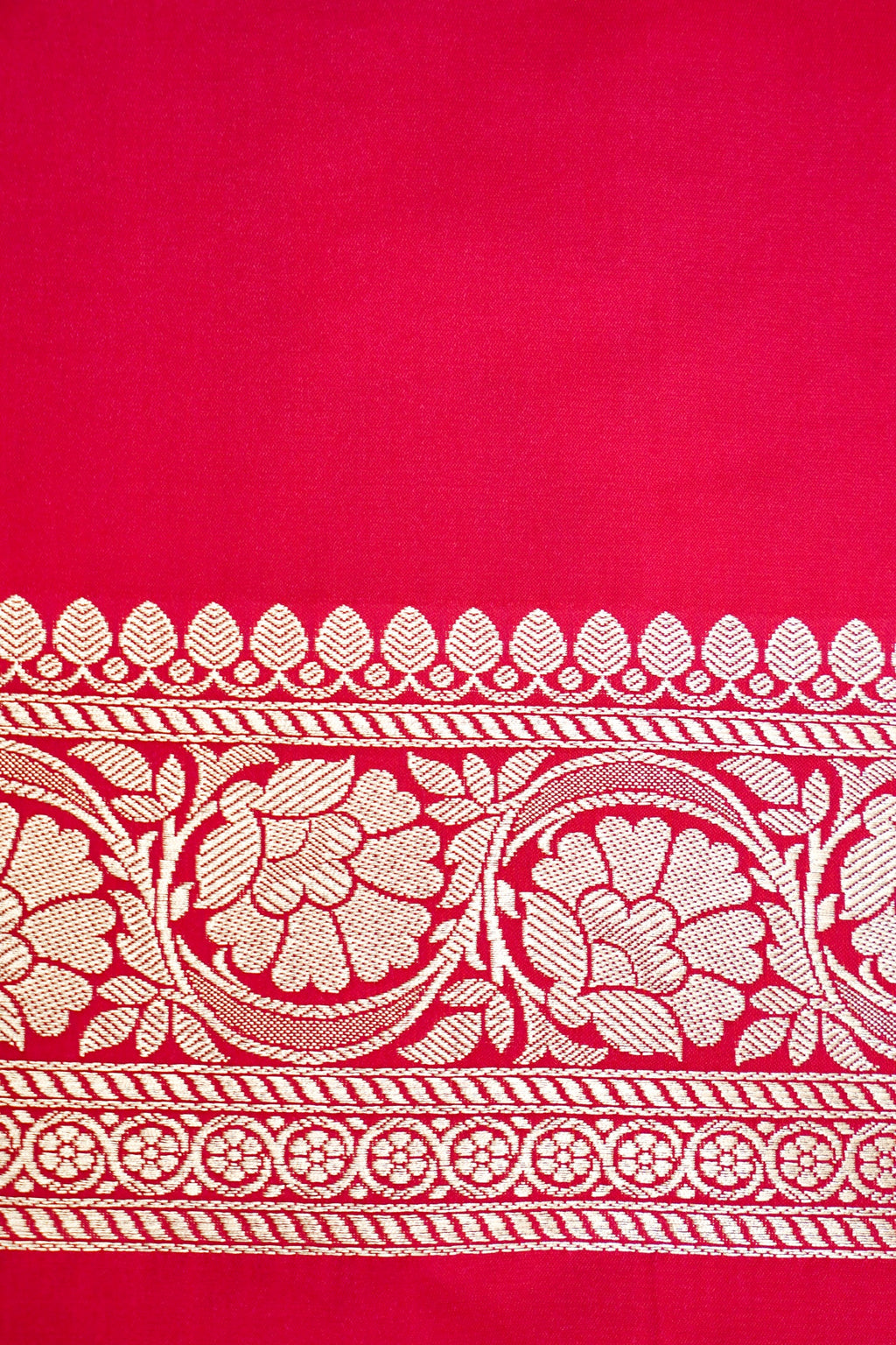 RANI RED BANARASI MASHRU KATAN SILK SAREE