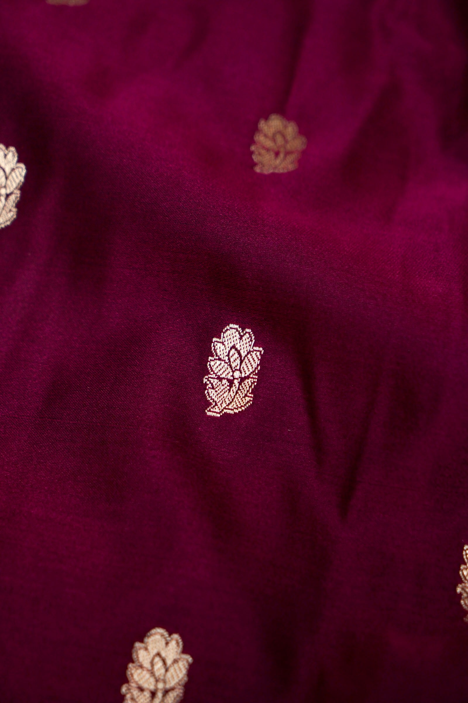 ROYAL WINE MAROON BANARASI MASHRU KATAN SILK SAREE