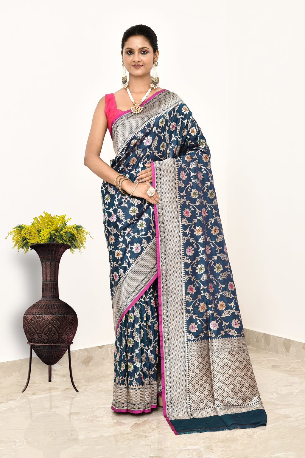 Katan Silk Handwoven Banaras Saree
