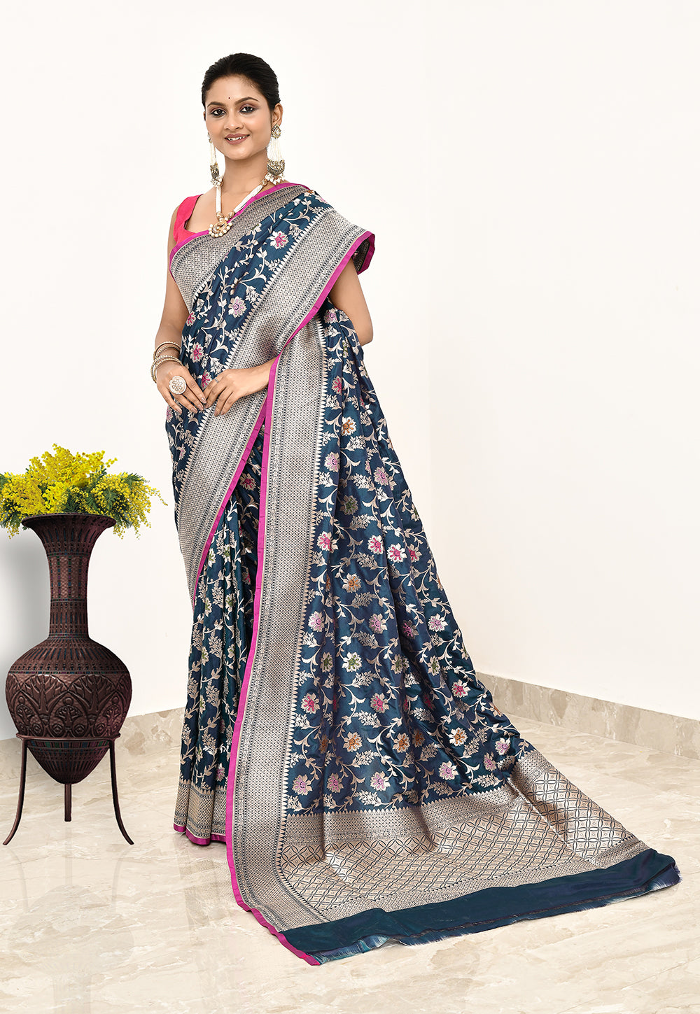 Katan Silk Handwoven Banaras Saree