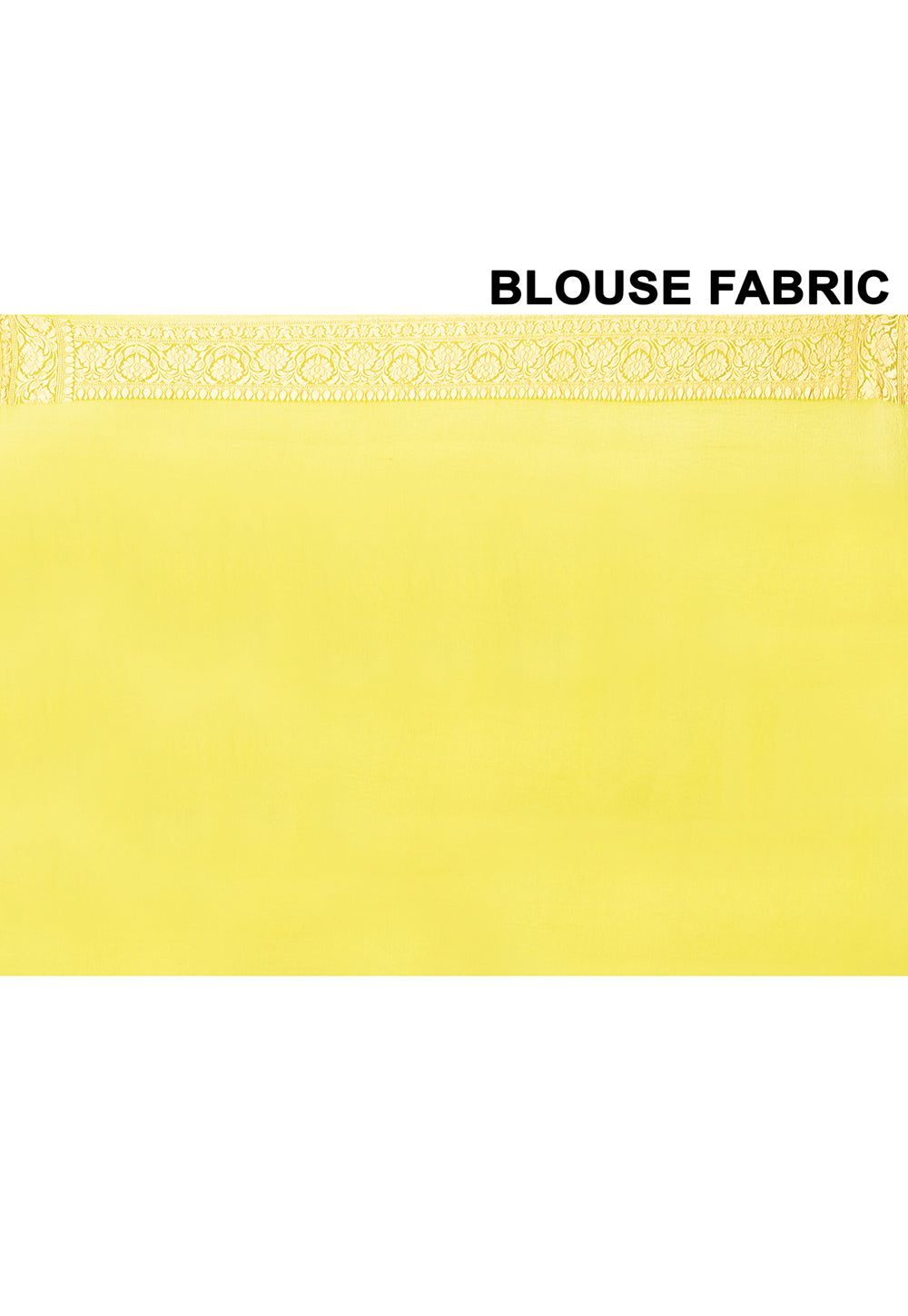 Lemon Yellow Chiffon Silk Handwoven Banaras Saree