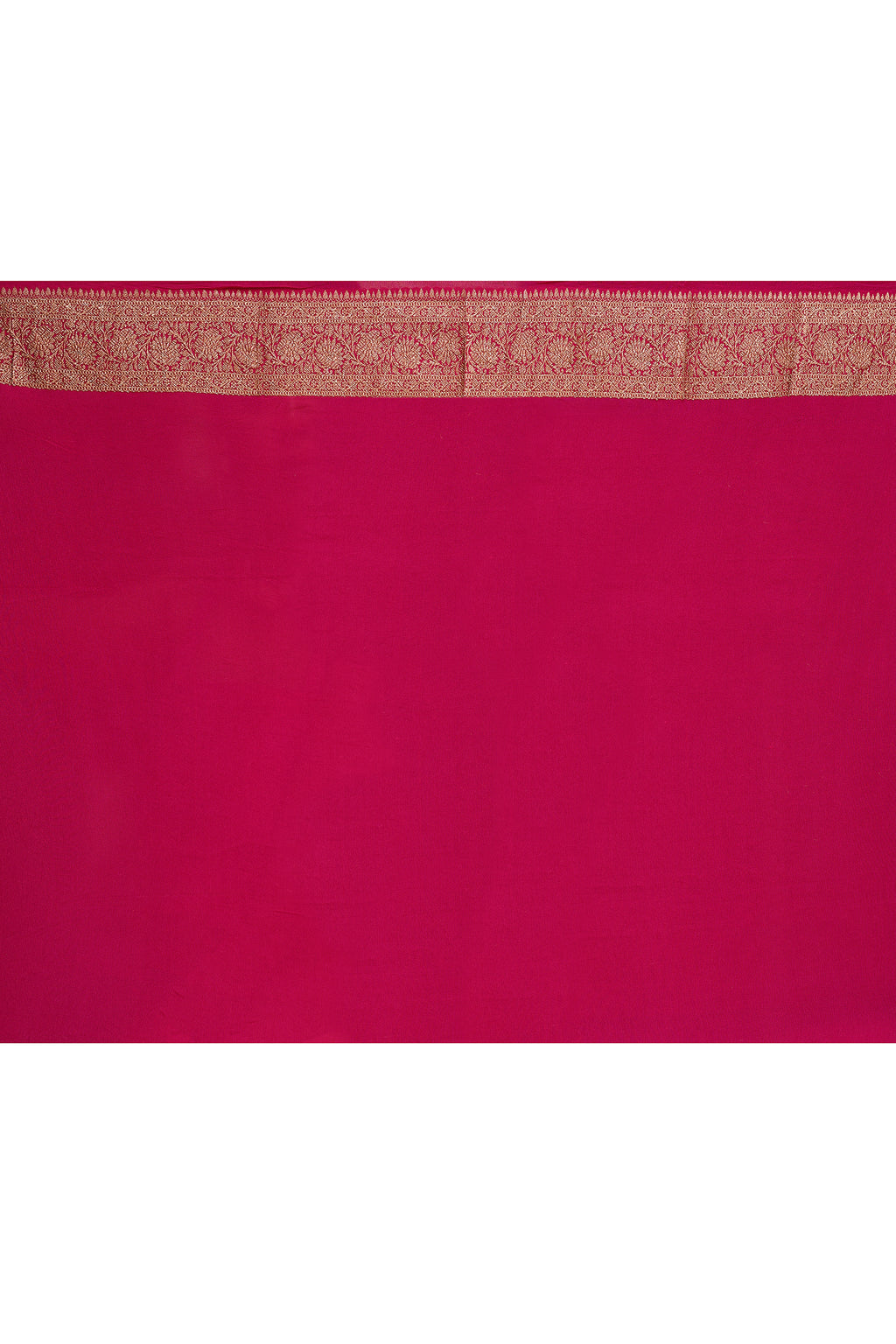 Royal Blue Banarasi Crape Chiffon Silk Saree