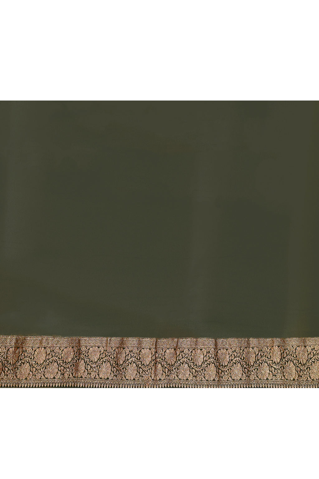 Crimson Red Banarasi Crape Chiffon Silk Saree