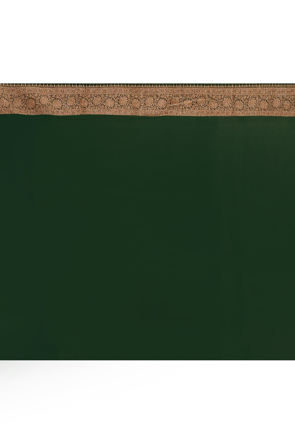 Red Banarasi Crape Chiffon Silk Saree