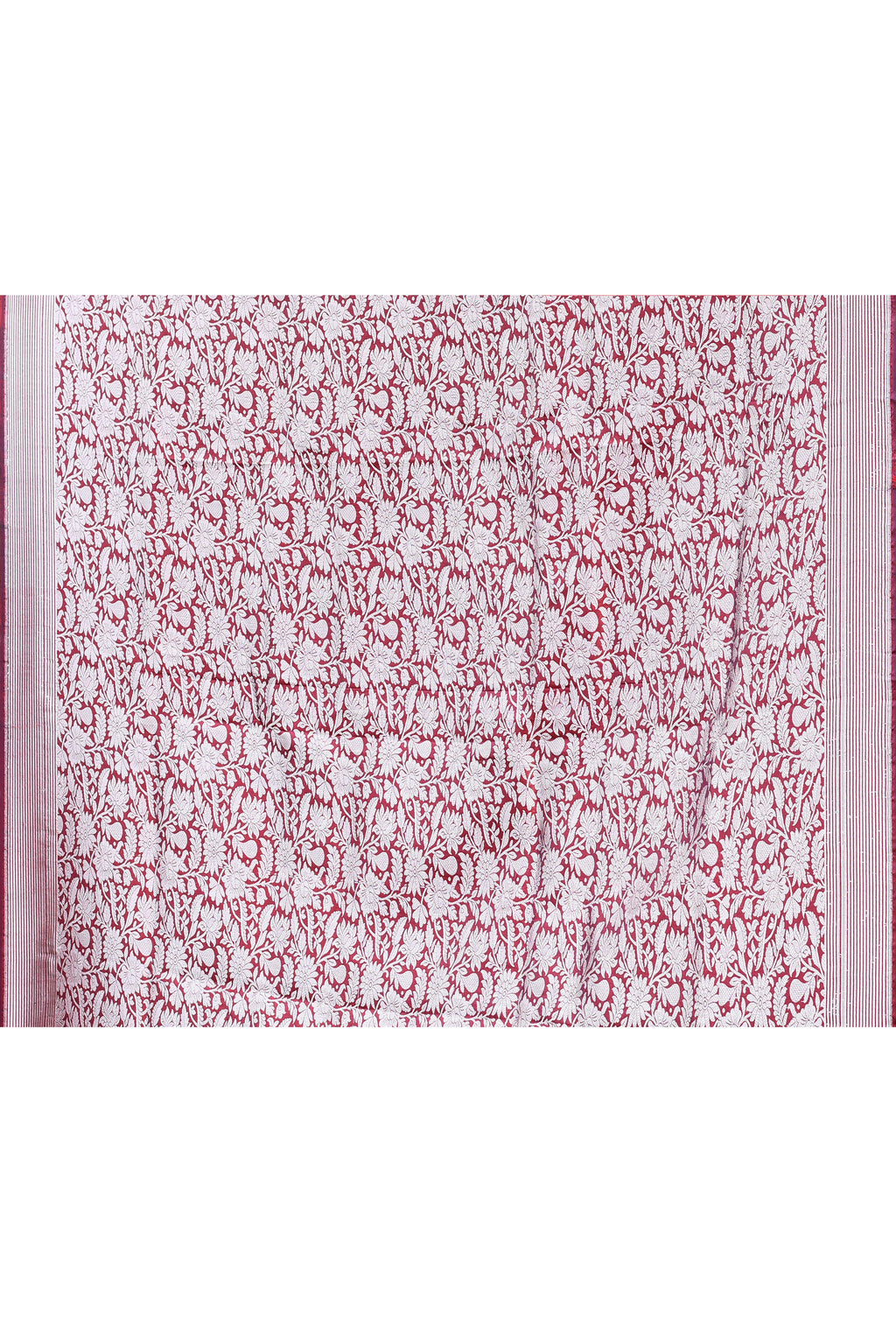 Maroon Red Pure Banarasi Katan Silk Saree