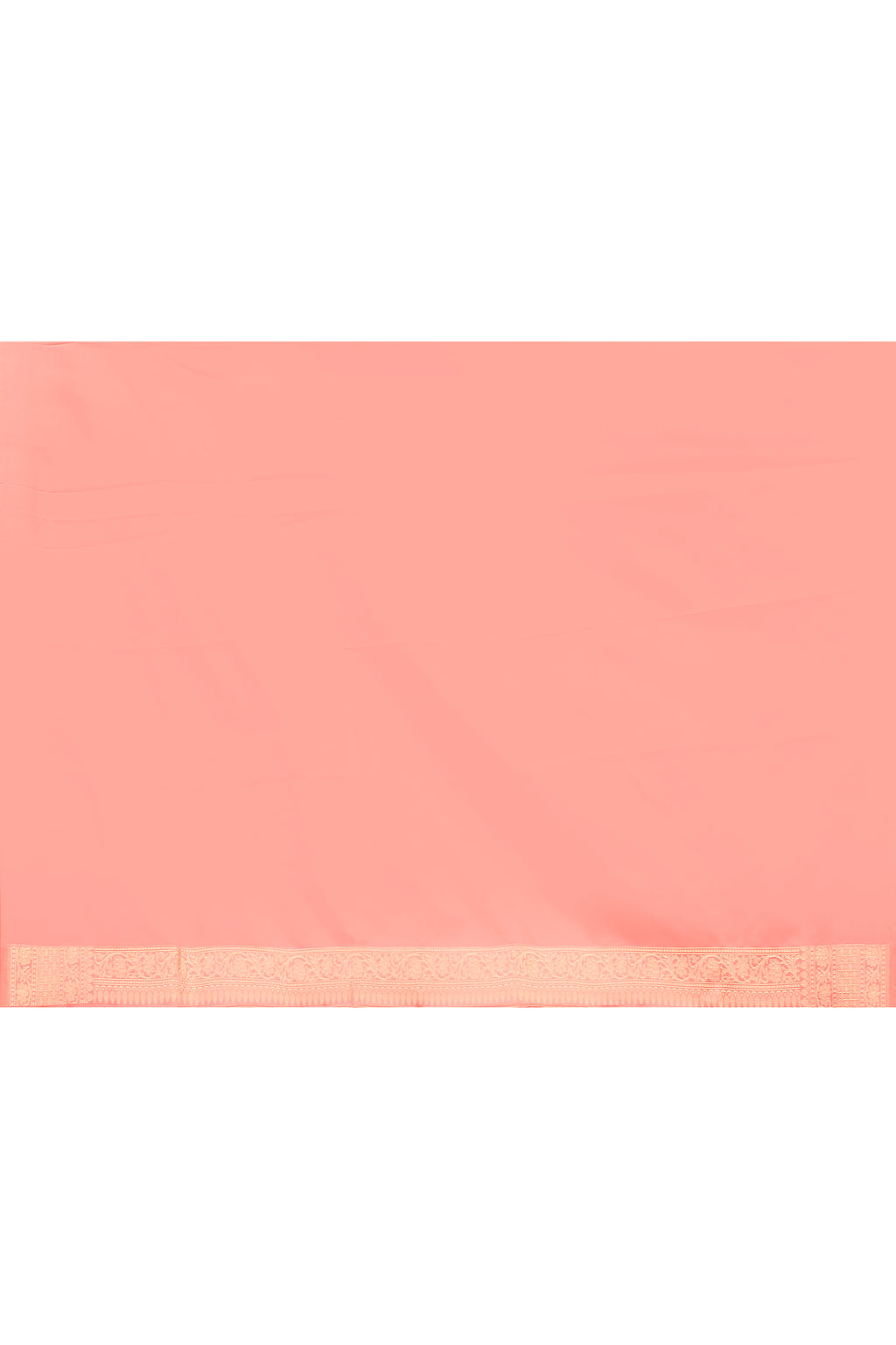 Peach Pure Silk Katan Brocade Saree