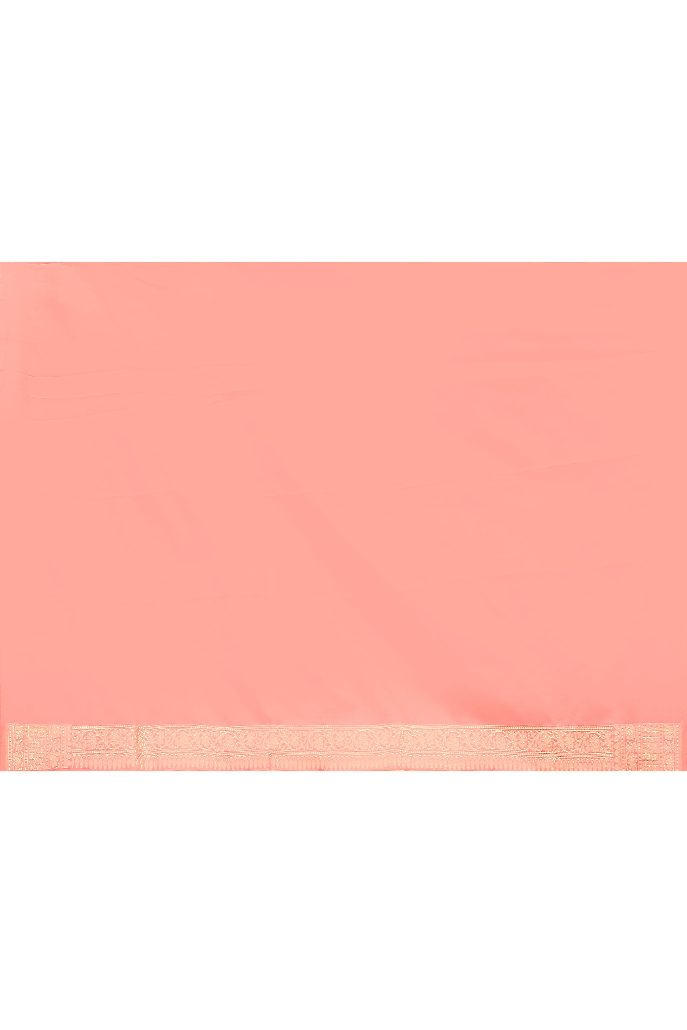 Peach Pure Silk Katan Brocade Saree