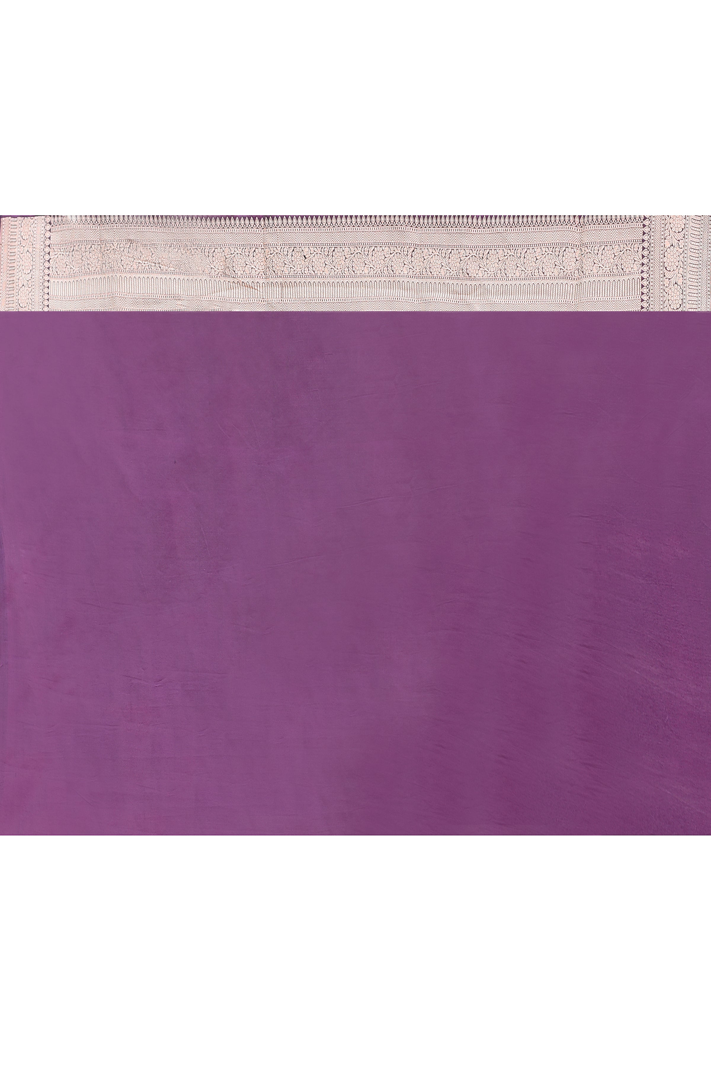 Handwoven Banarasi Katan Silk Saree in Plum Purple