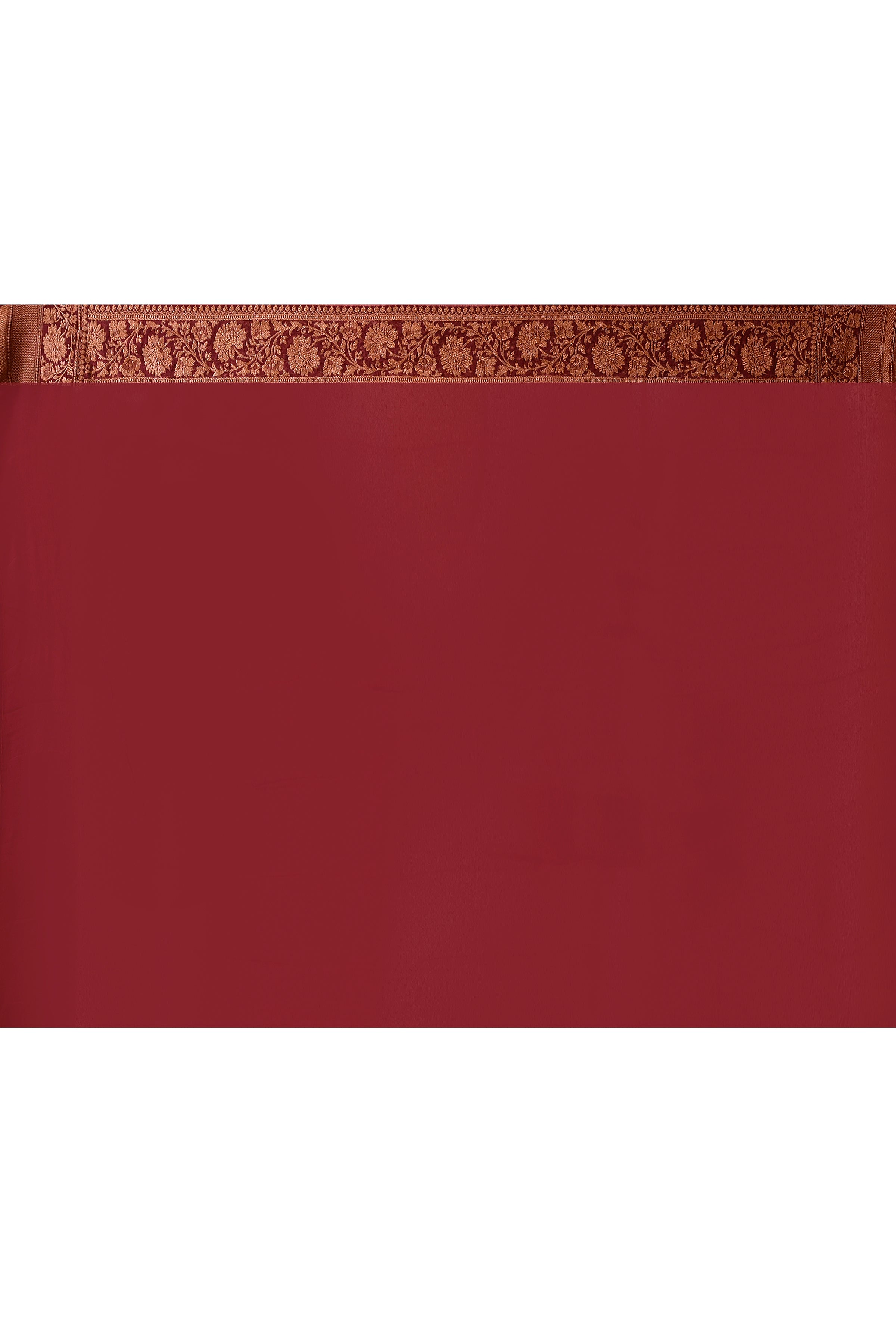 Olive Green Handwoven Banarasi Crepe Chiffon Silk Saree