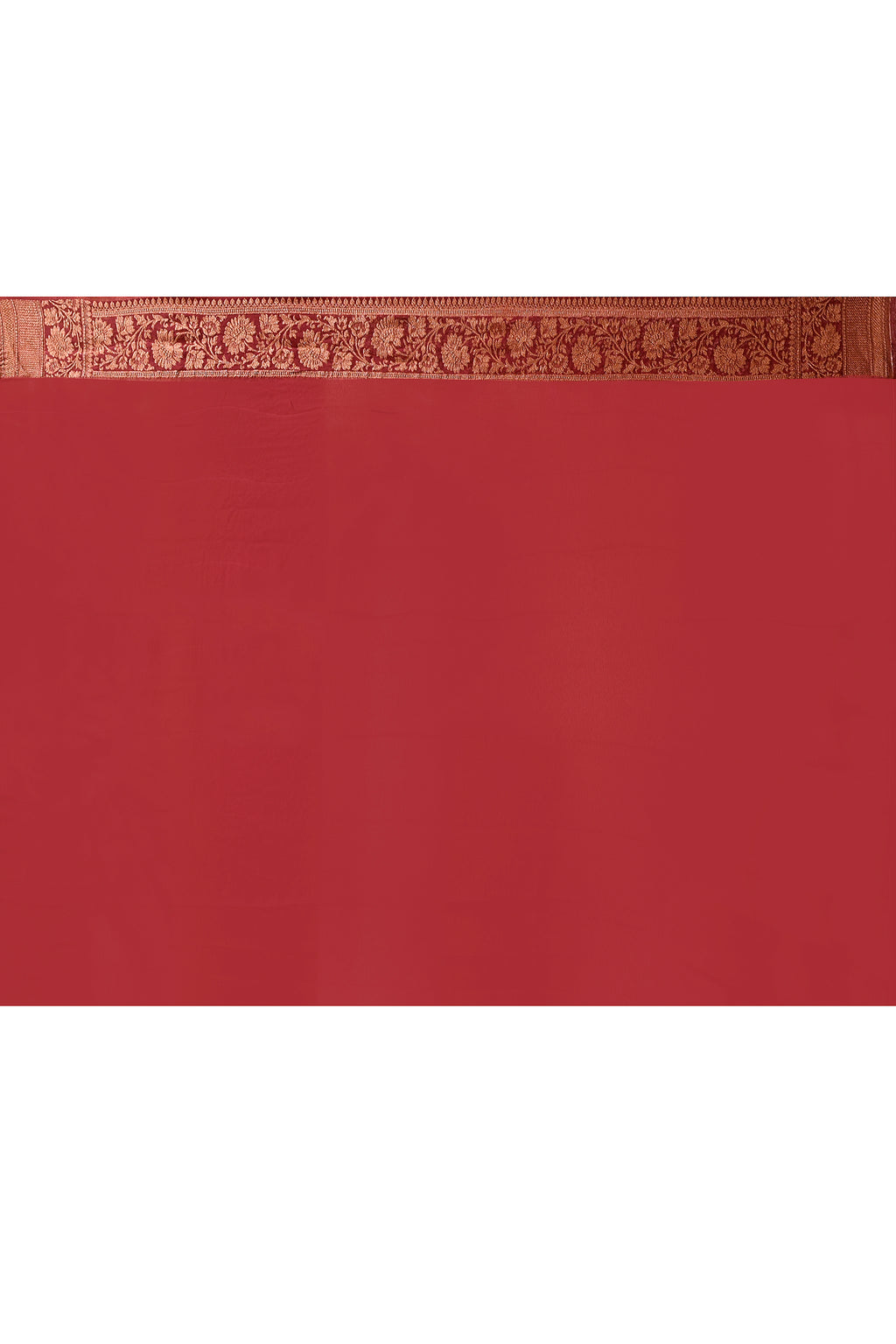 Dark Pink Banarasi Crape Chiffon Silk Saree