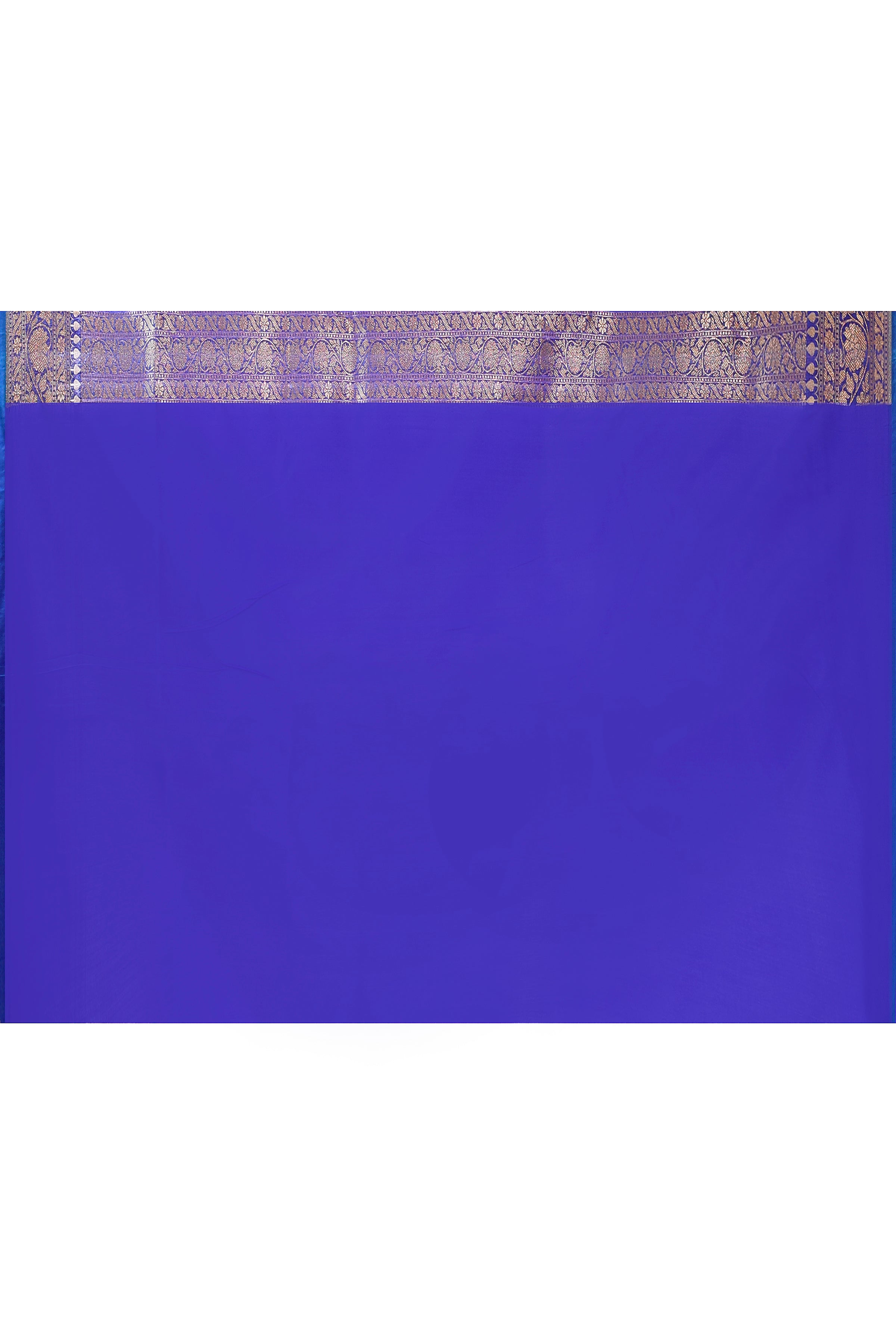 Royal Blue Banarasi Soft Silk Saree
