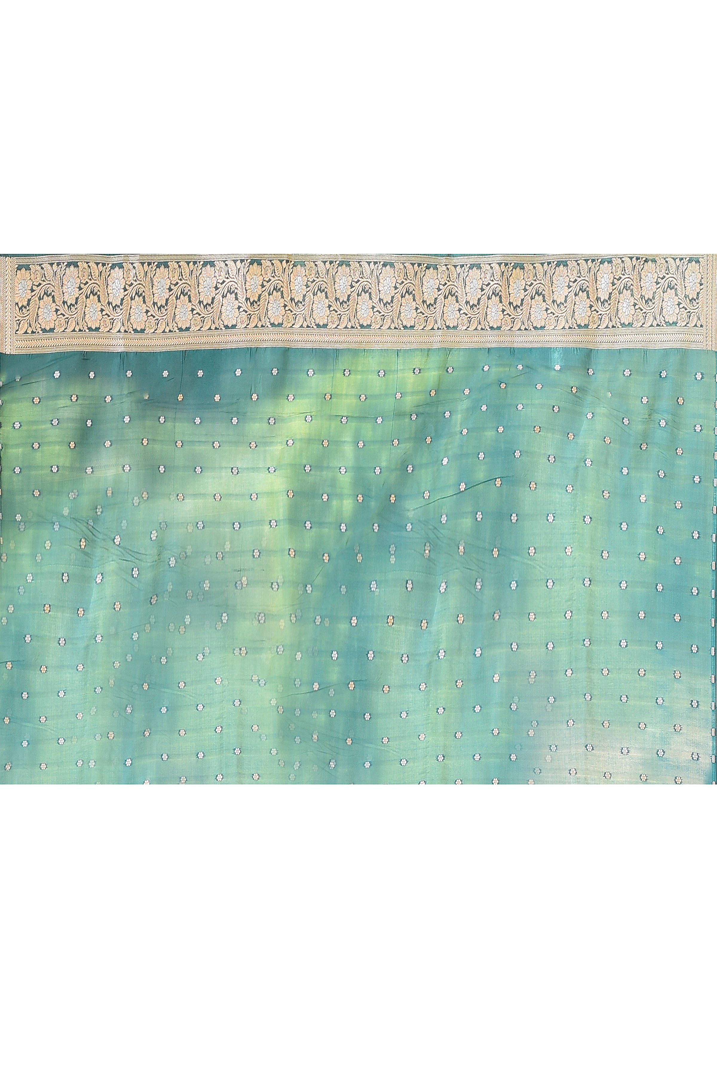 Green Banarasi Soft Silk Saree