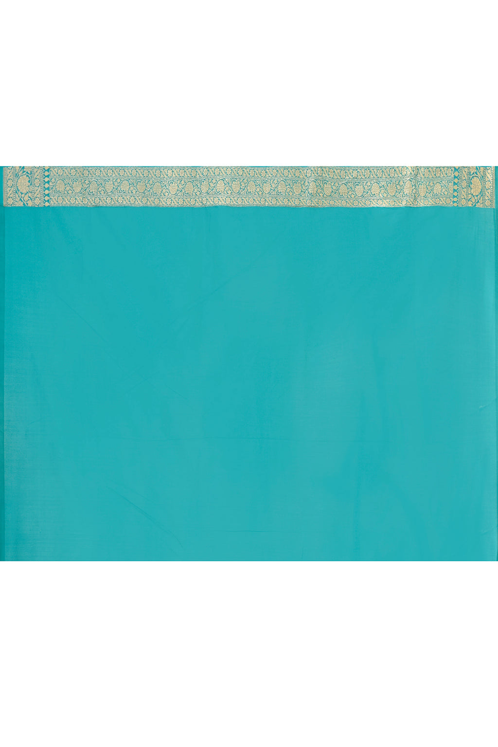 Sea Green Banarasi Soft Silk Saree