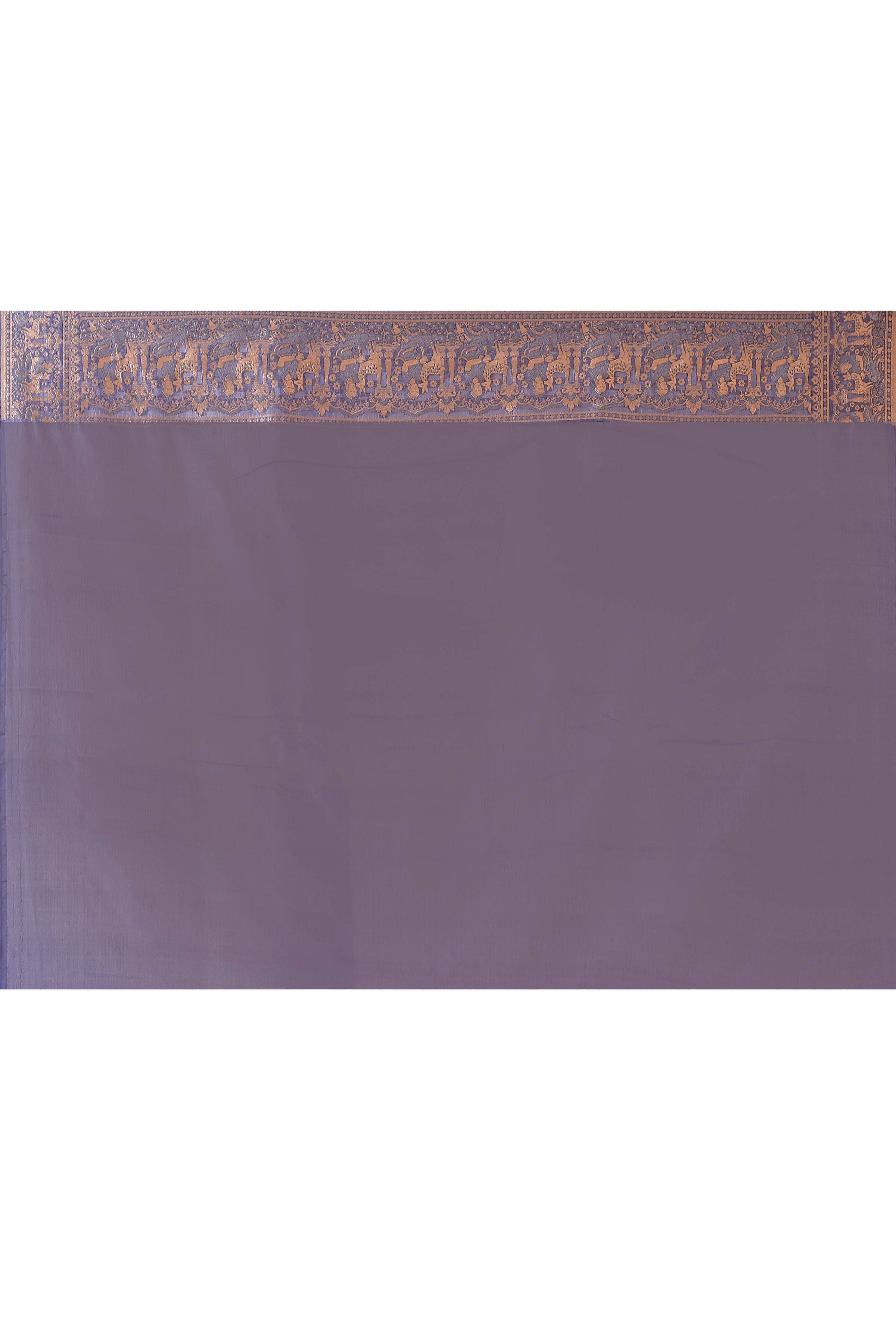 Lavender Handwoven Pure Banarasi Katan Silk Saree