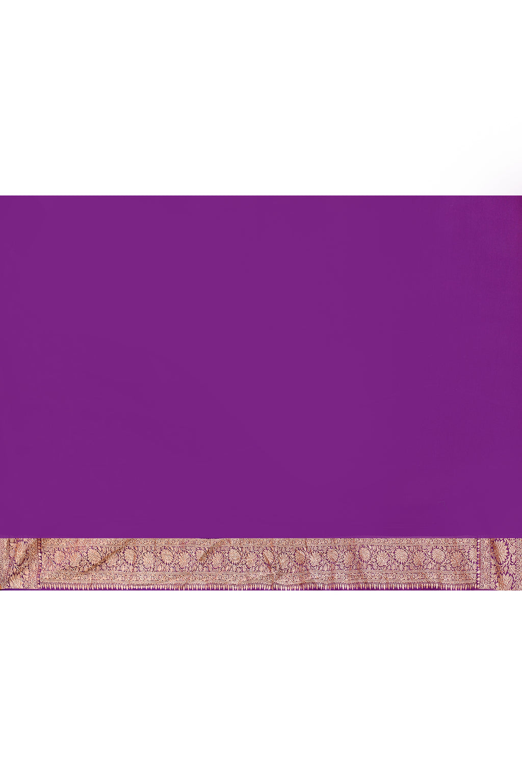 Royal Purple Banarasi Crape Chiffon Silk Saree