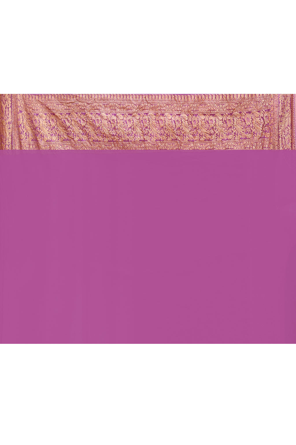 Light Purple Banarasi Crape Chiffon Silk Saree