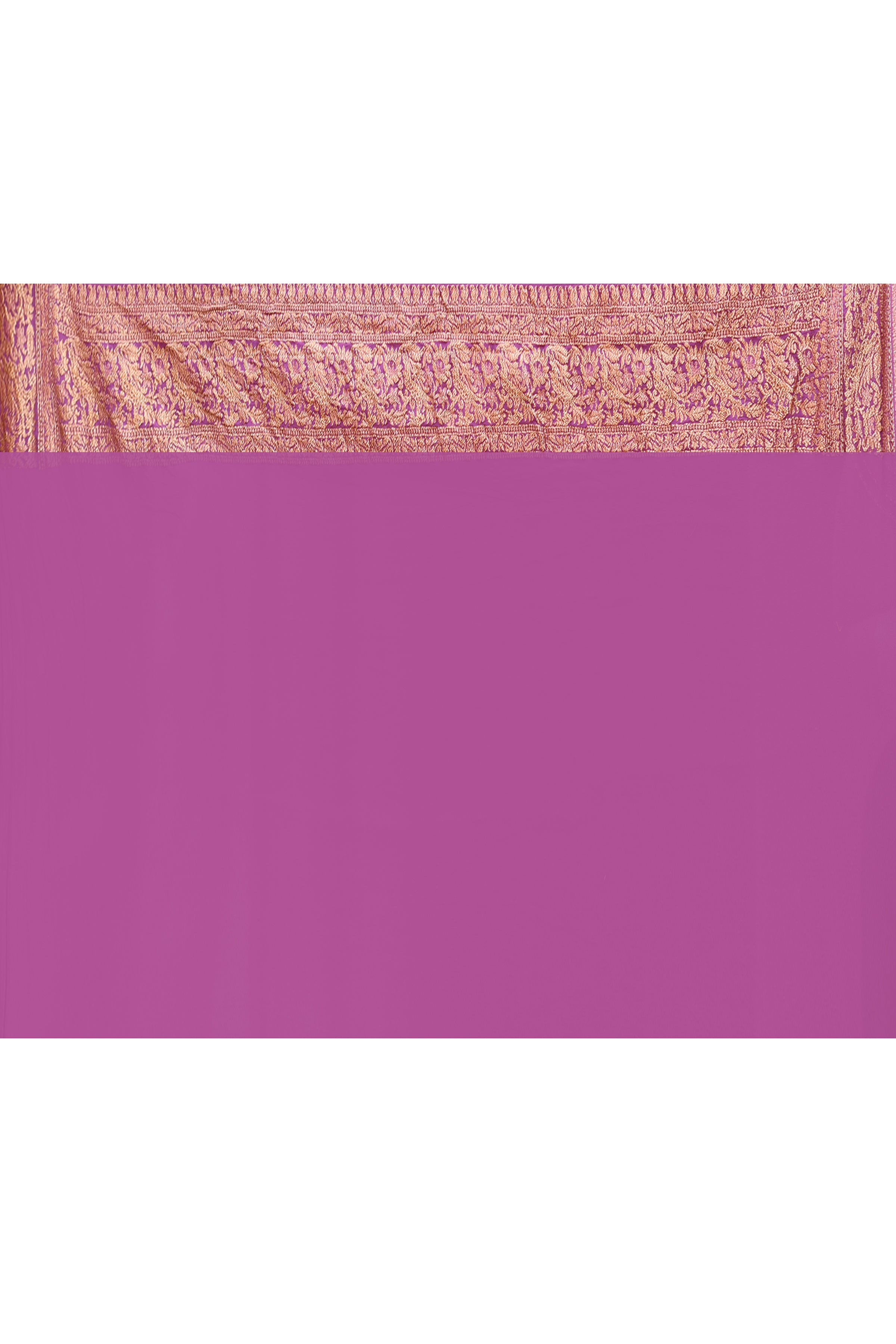Light Purple Banarasi Crape Chiffon Silk Saree