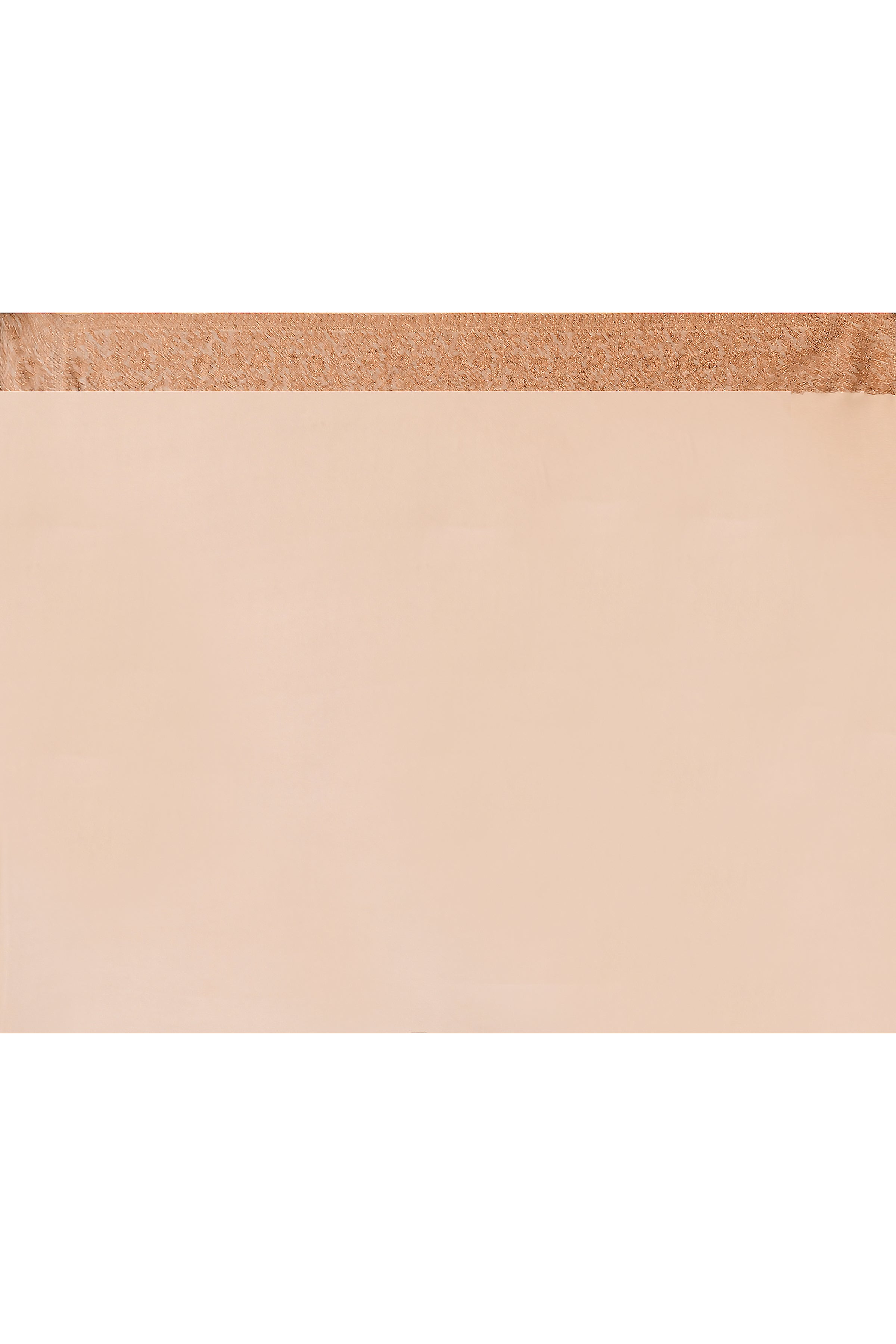 Ivory Banarasi Crape Chiffon Silk Saree