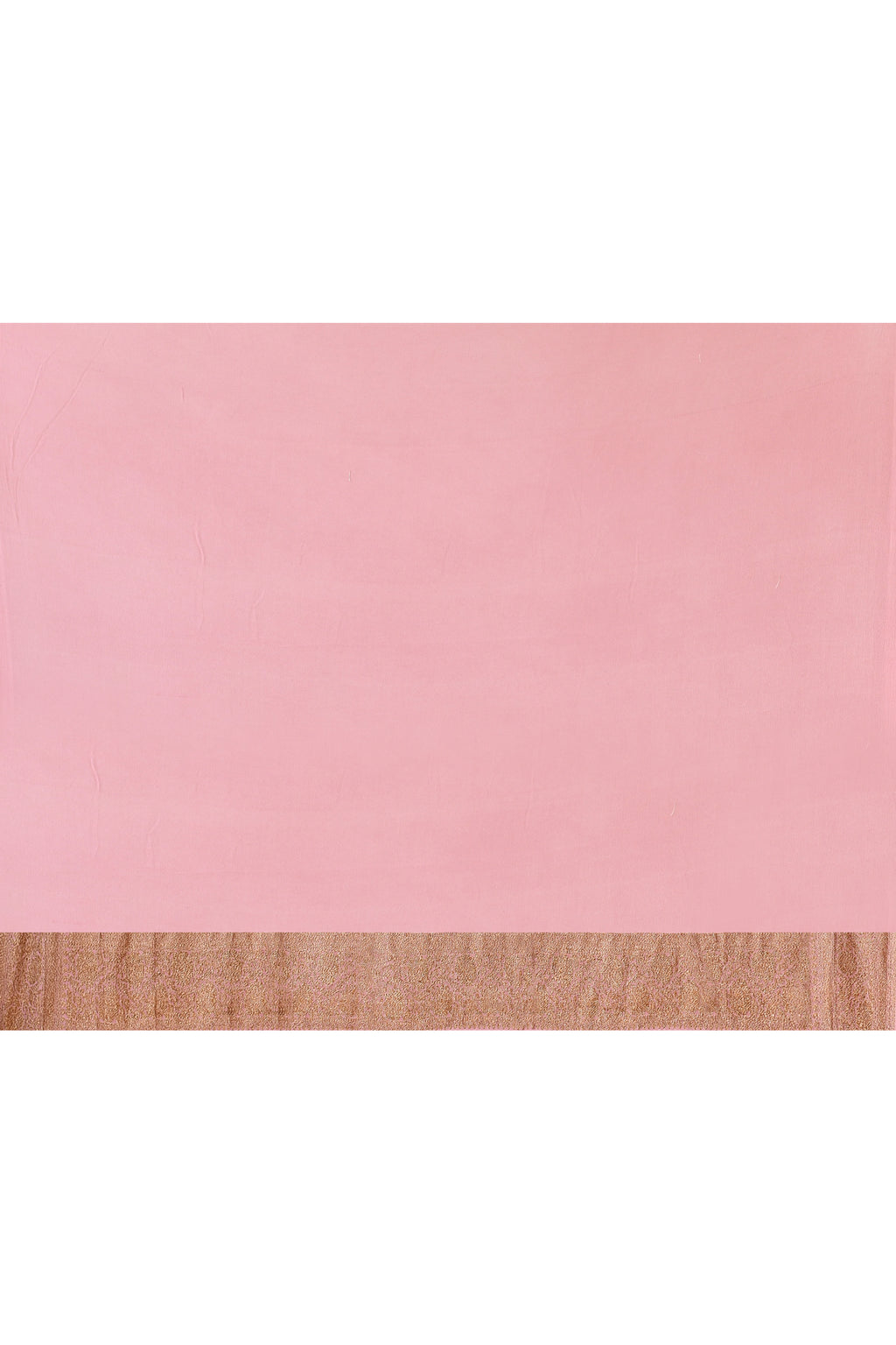 Banarasi Crape Chiffon Silk Saree in Deep Red