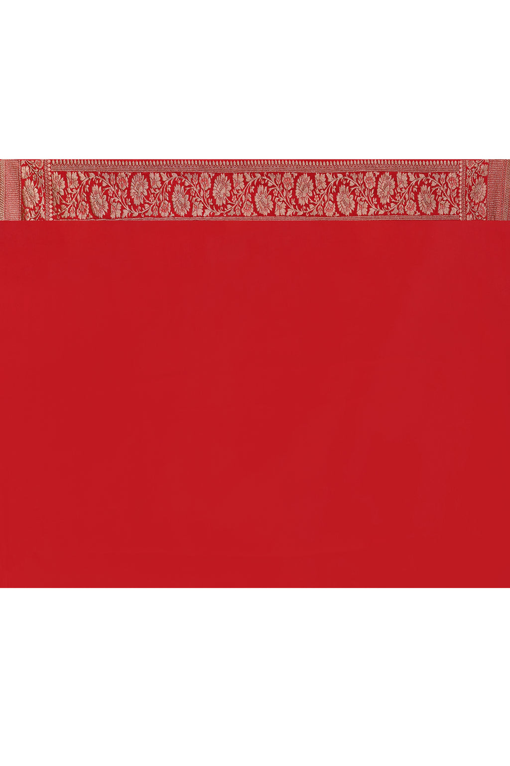 Yellow Handwoven Banarasi Crape Chiffon Silk Saree