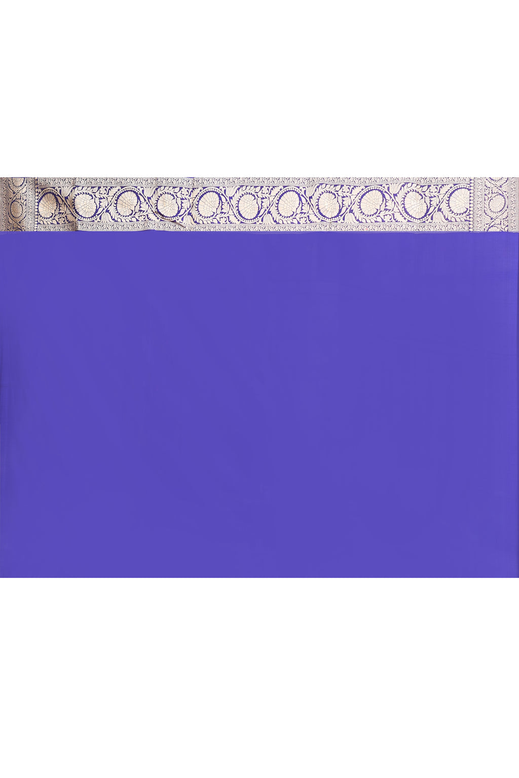 Navy Blue Banarasi Katan Silk Saree