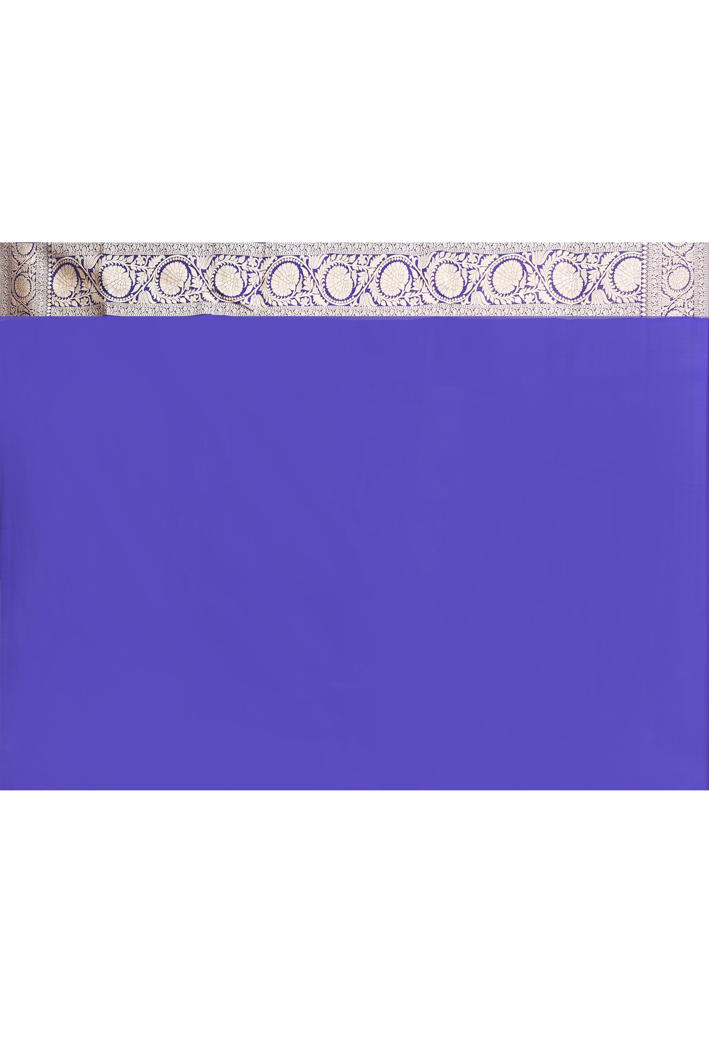 Navy Blue Banarasi Katan Silk Saree