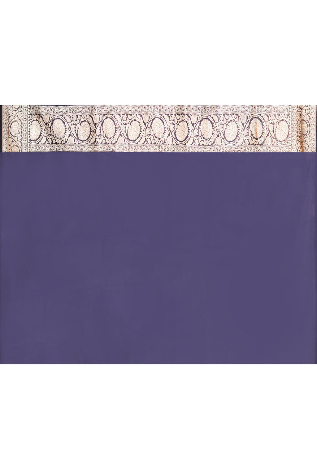 Handwoven Navy Blue Banarasi Katan Silk Saree