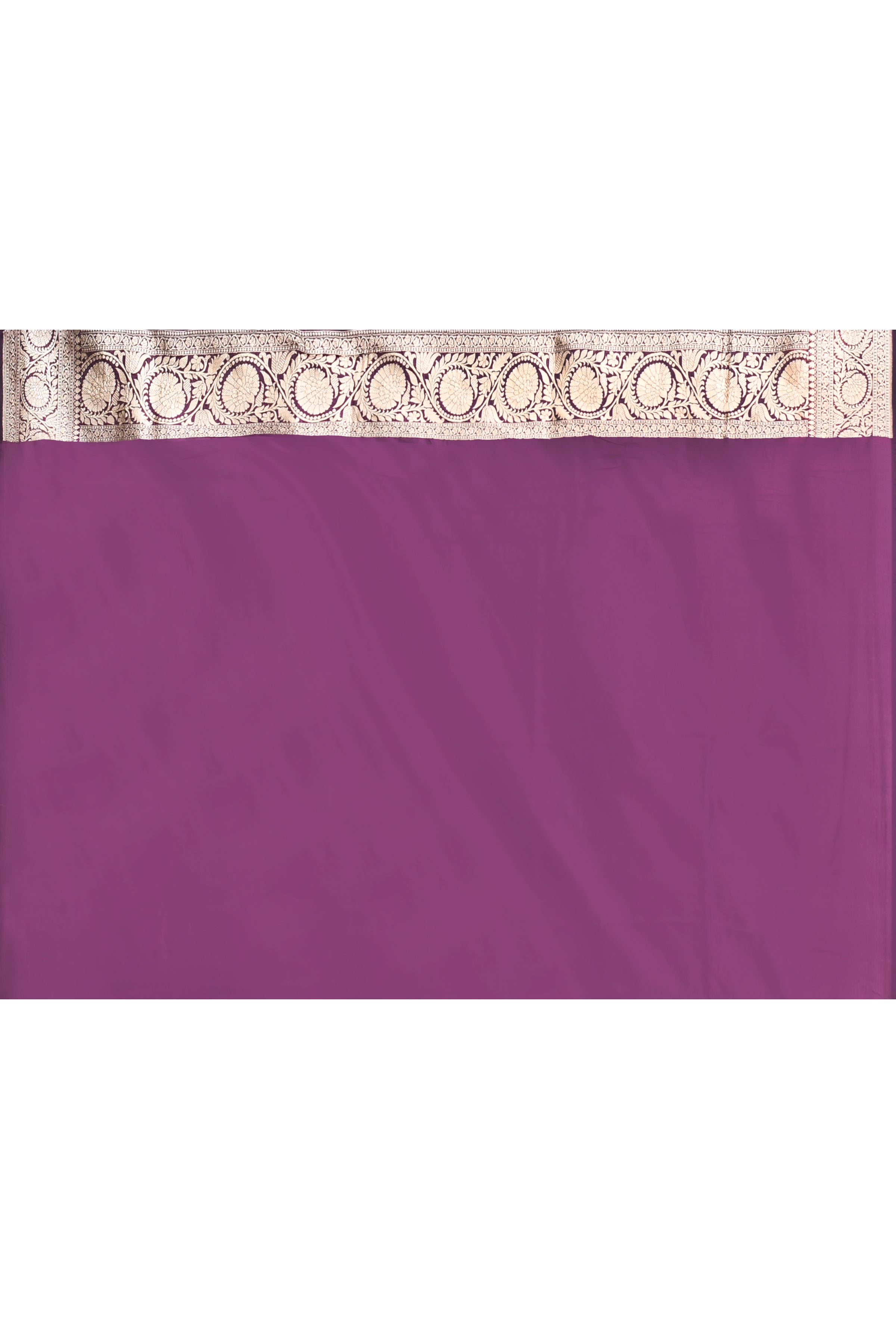 Handwoven Plum Banarasi Katan Silk Saree