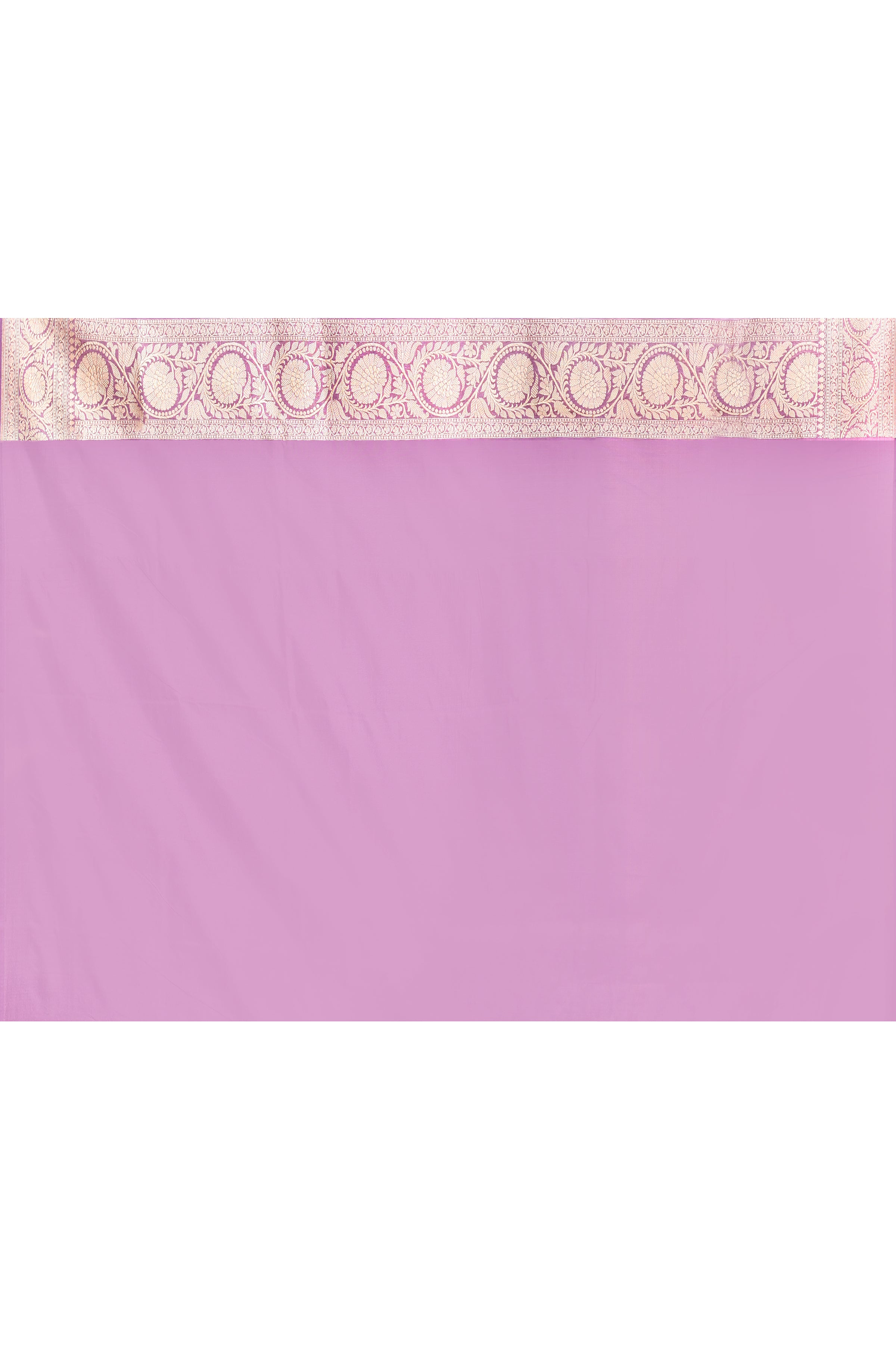 Handwoven Lavender Banarasi Katan Silk Saree