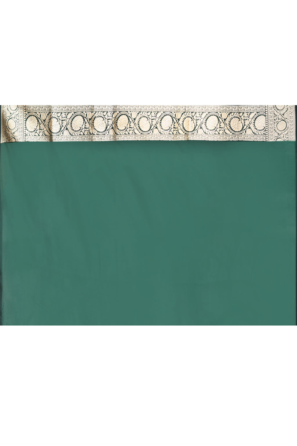 Emerald Green Banarasi Katan Silk Saree