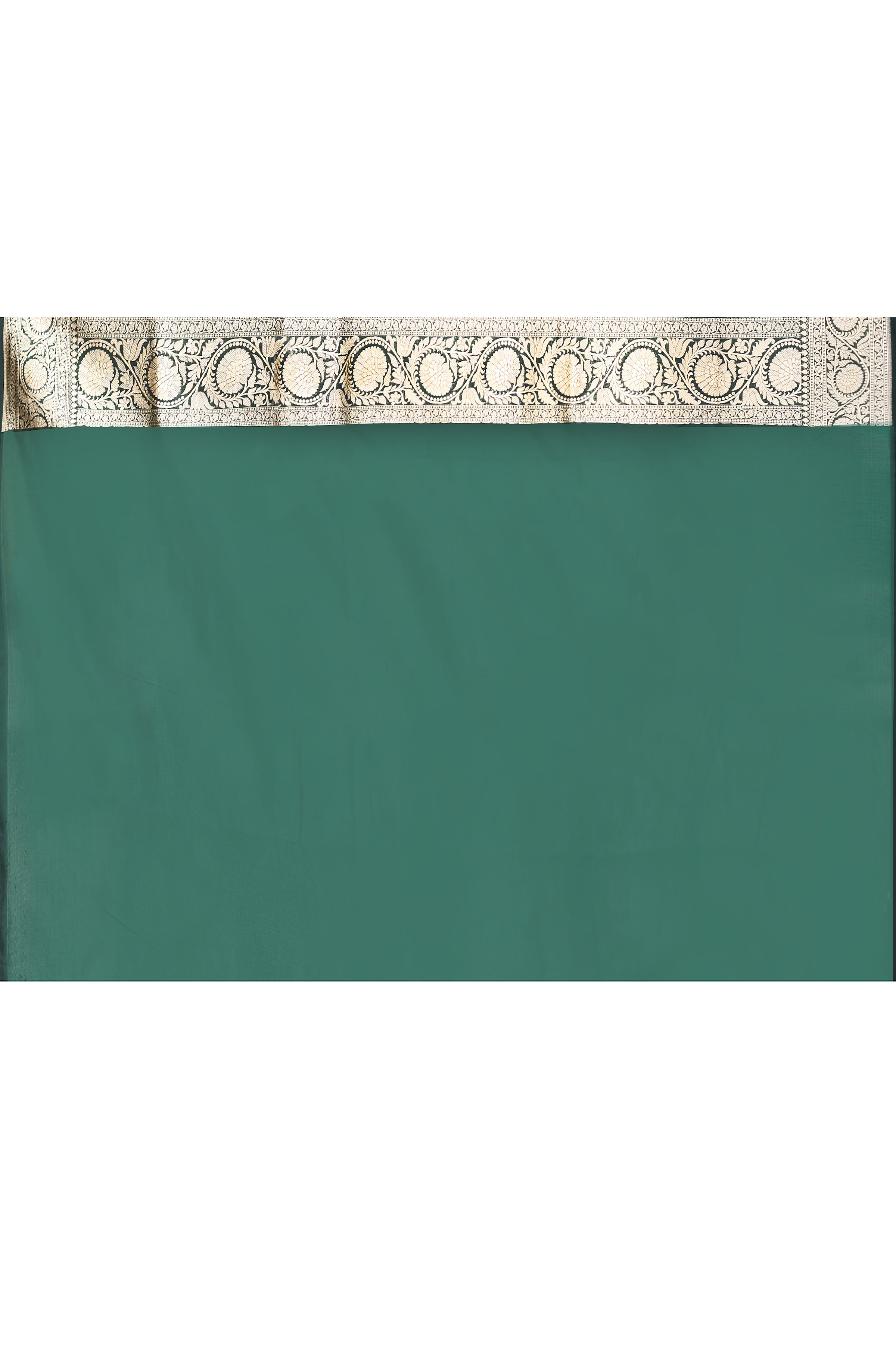 Emerald Green Banarasi Katan Silk Saree