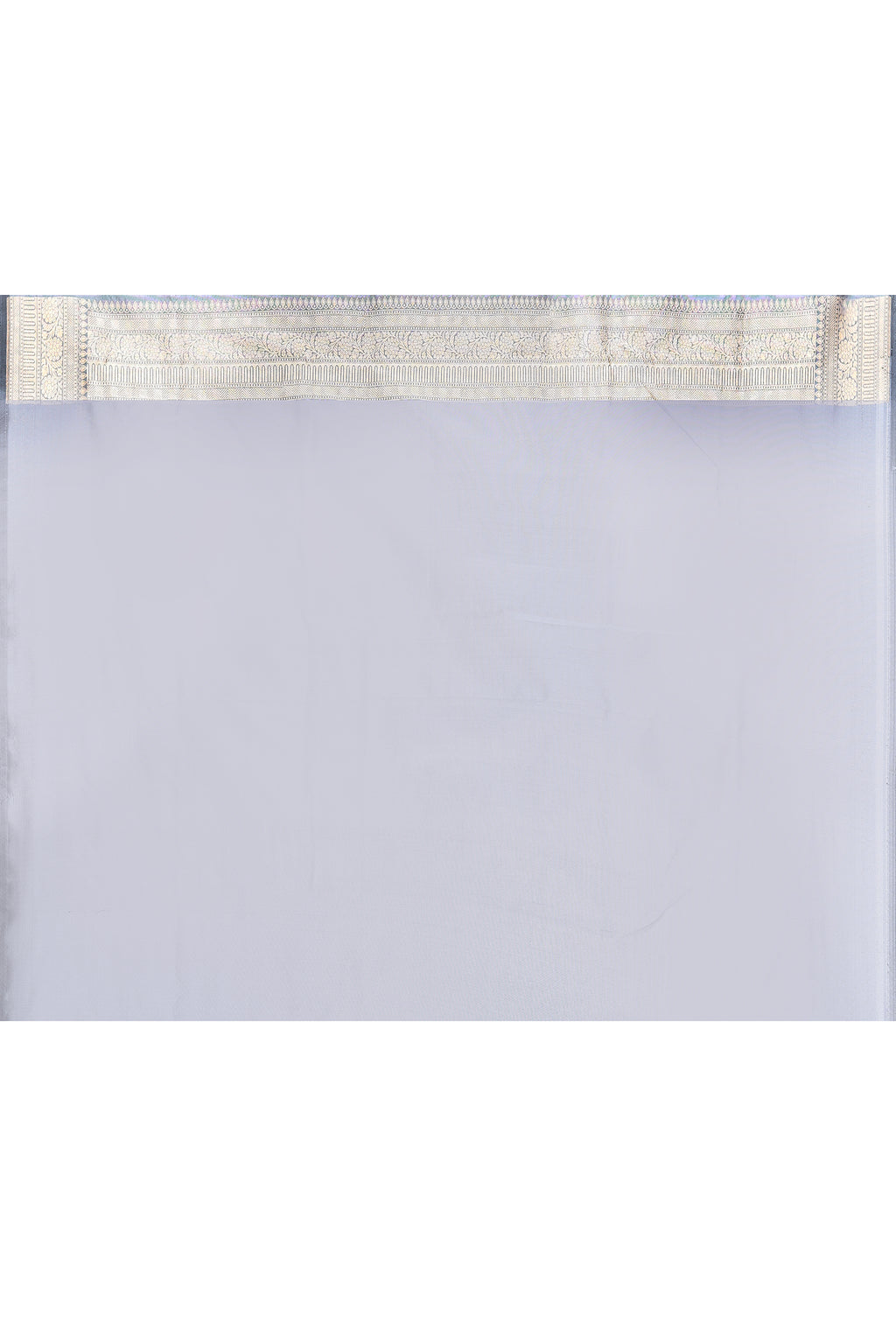 Silver Grey Banarasi Katan Silk Saree