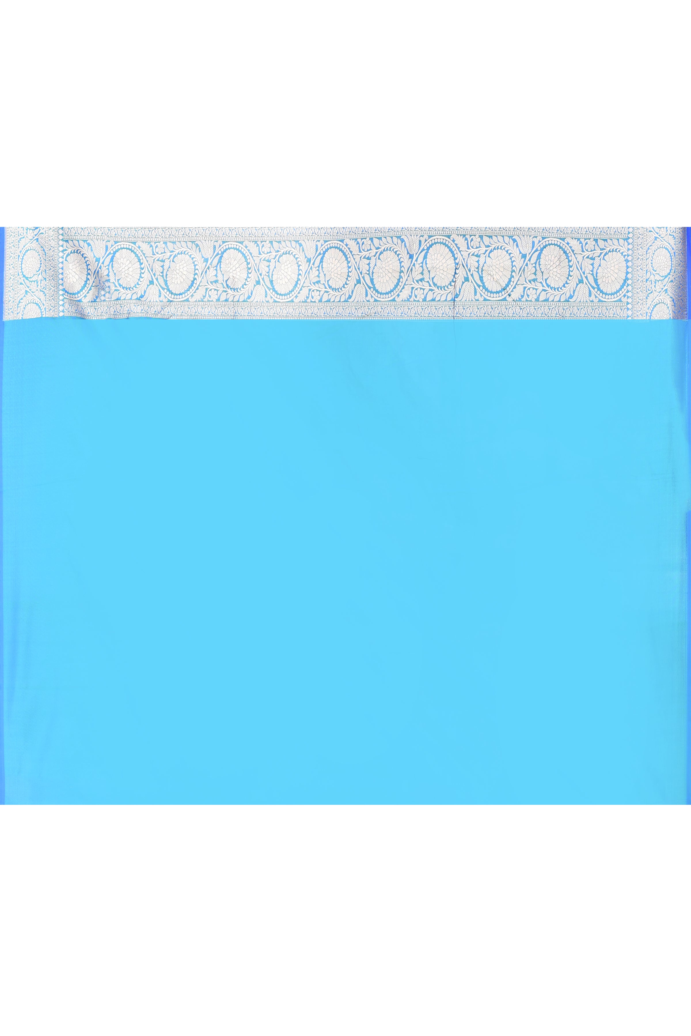 Blue Banarasi Katan Silk Saree