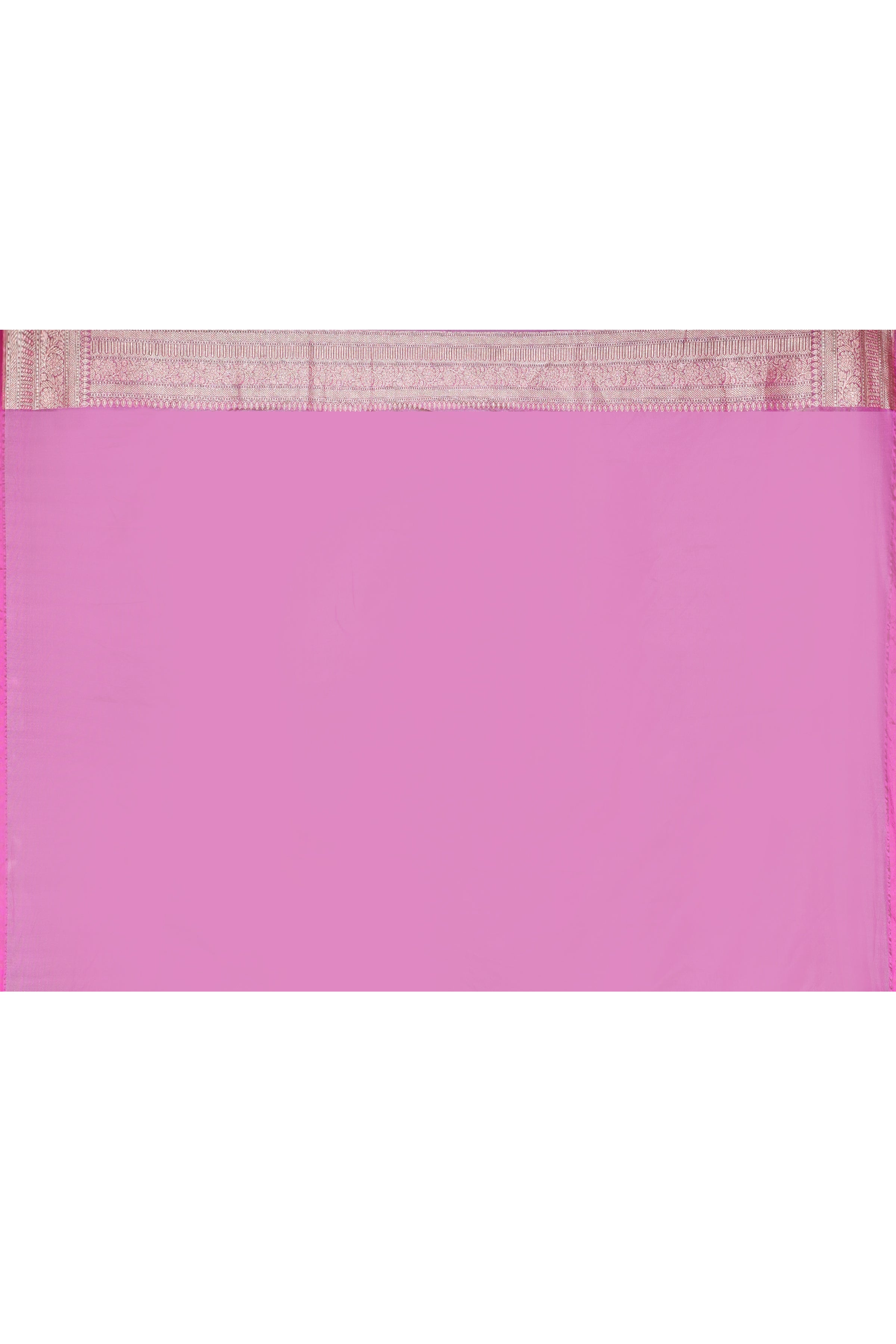 Handwoven Pink Banarasi Soft Silk Saree