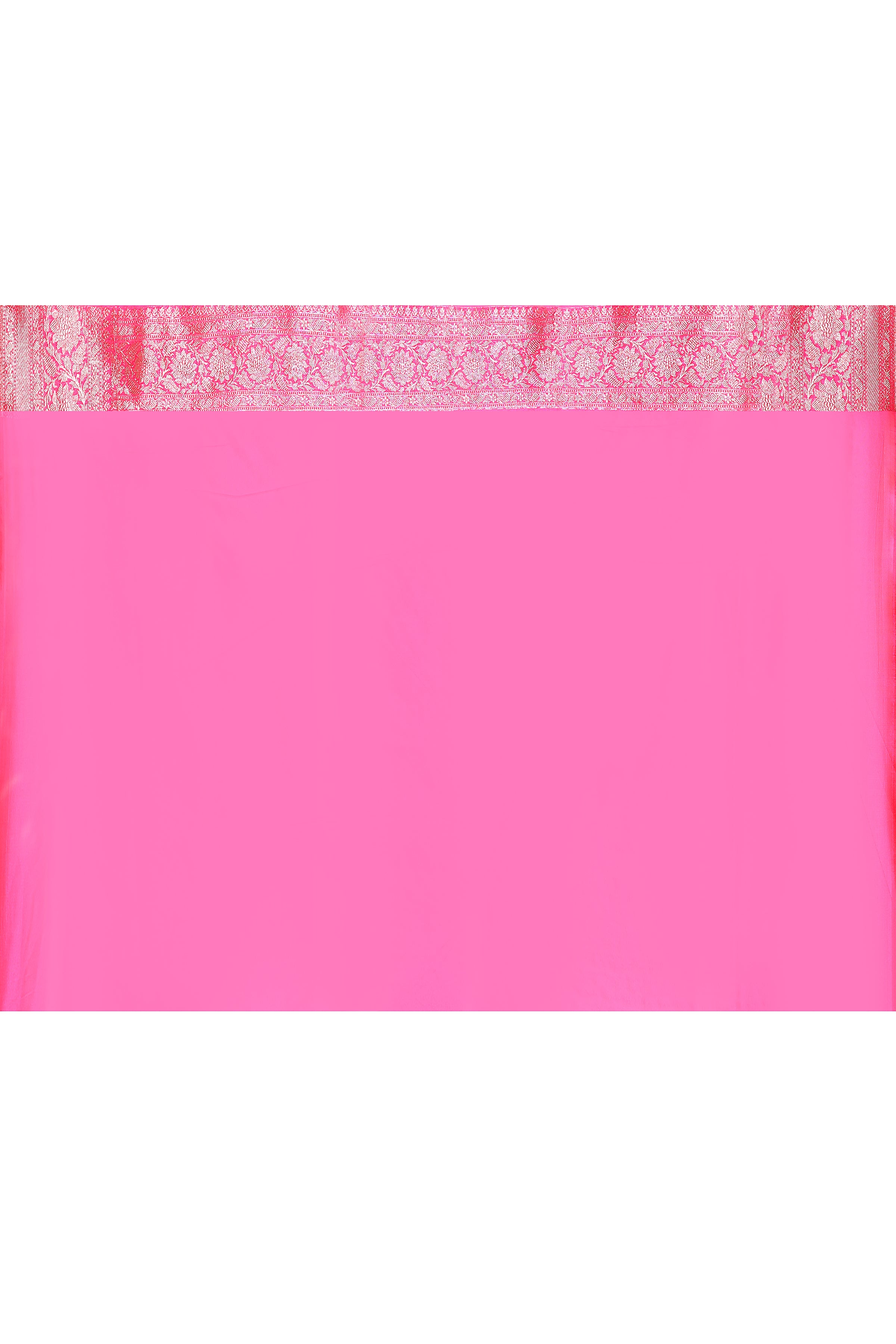 Pink Banarasi Soft Silk Saree