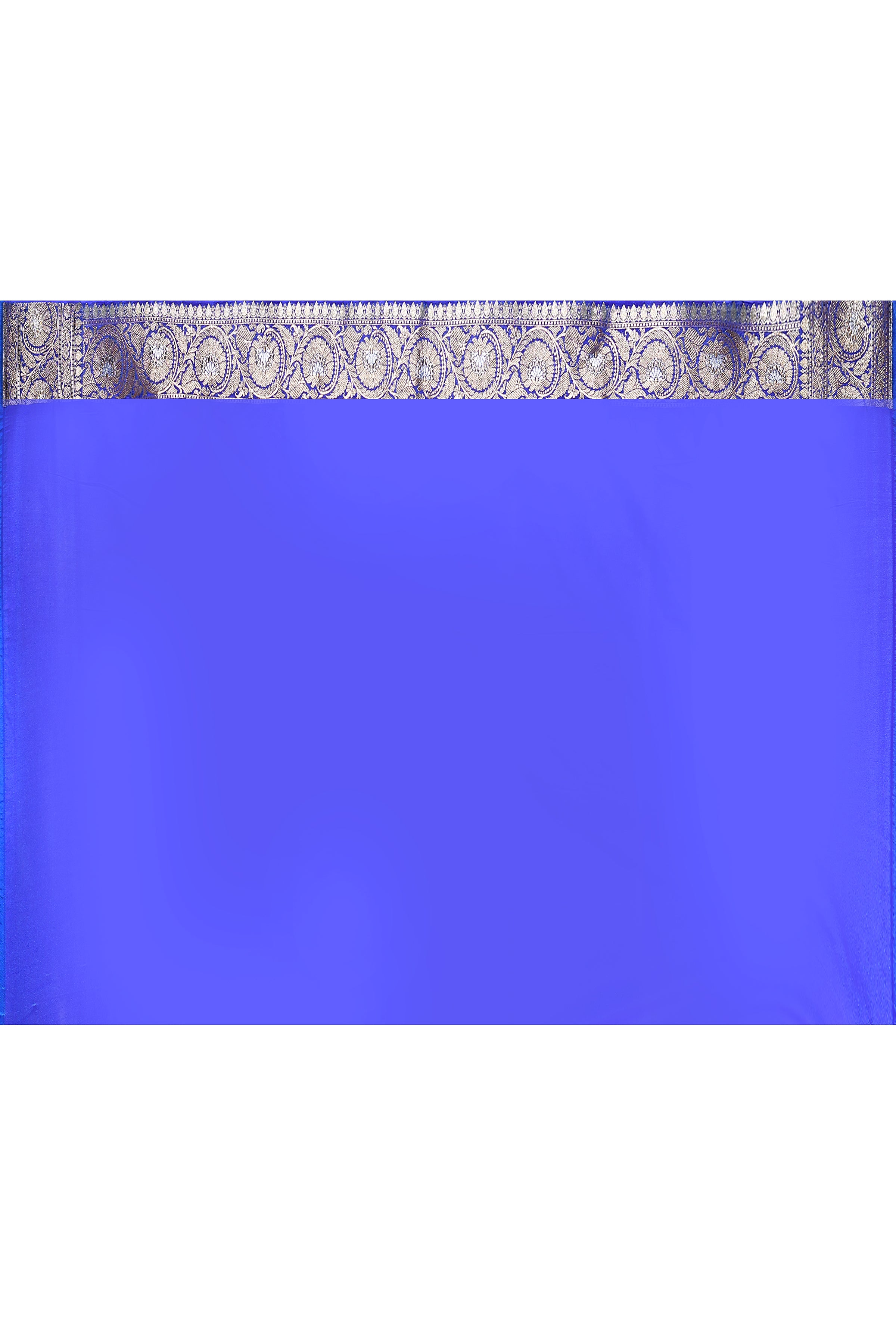 Handwoven Royal Blue Banarasi Soft Silk Saree