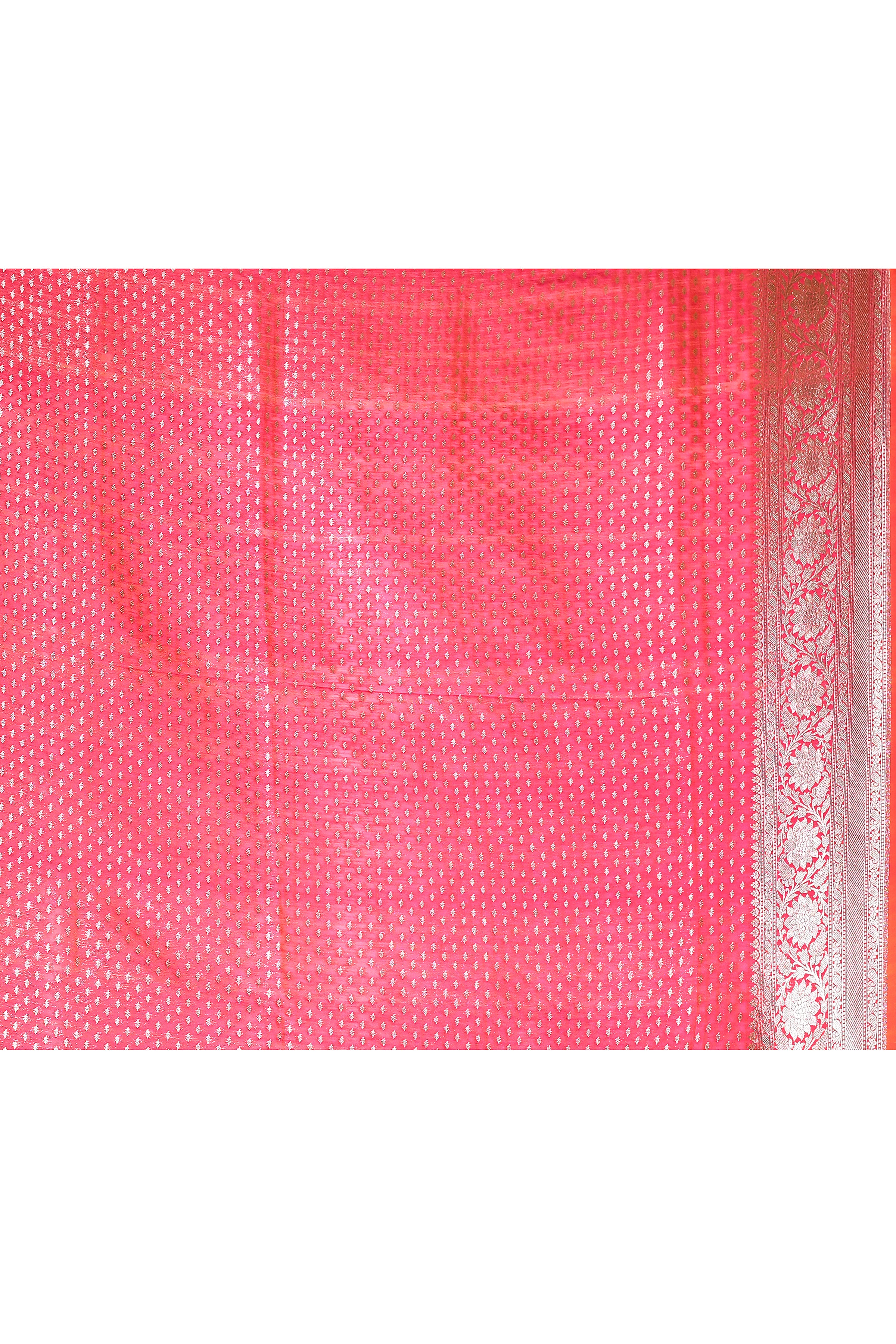 Handwoven Hot Pink Pure Banarasi Soft Silk Saree