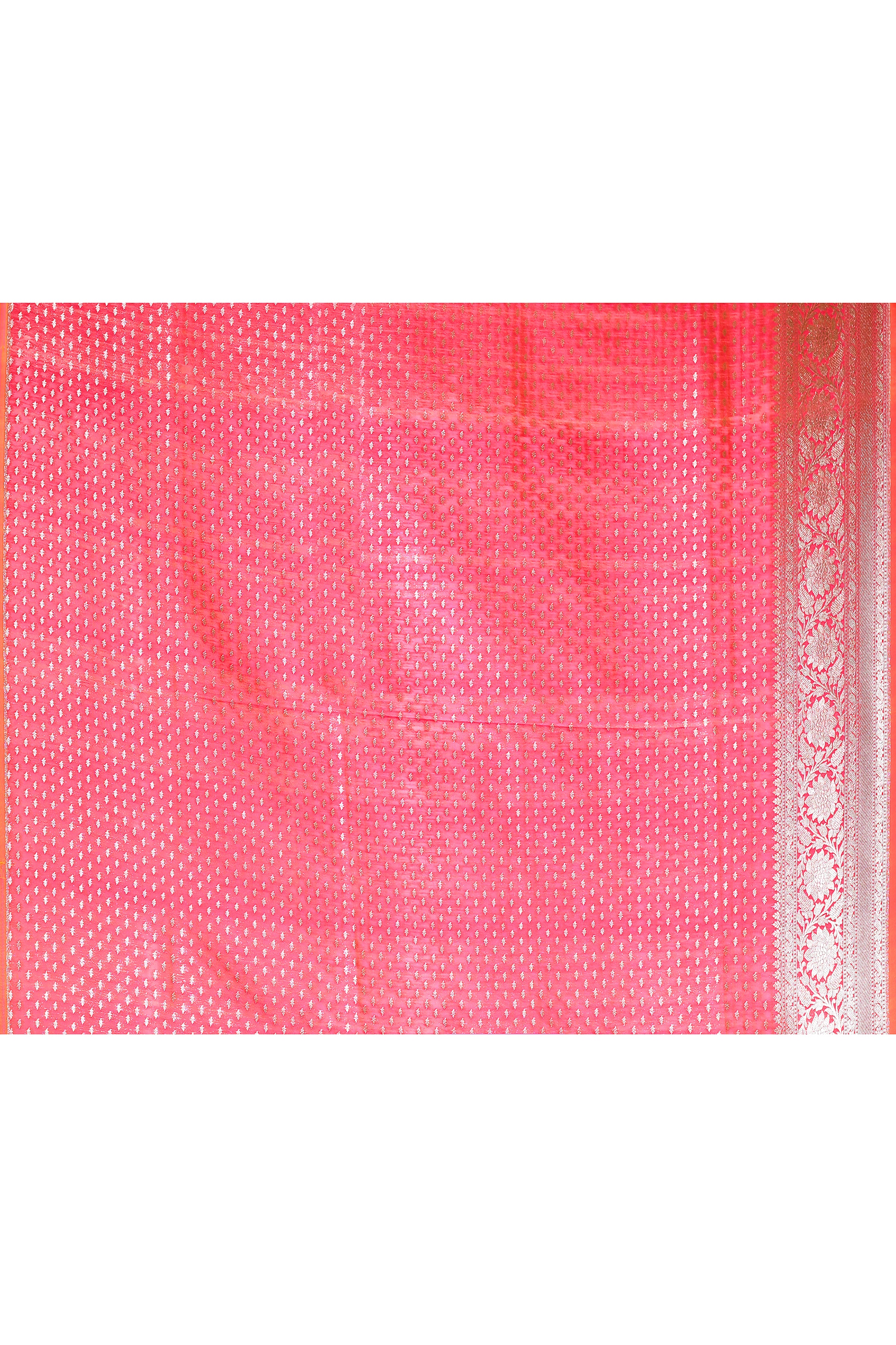 Handwoven Red Banarasi Soft Silk Saree