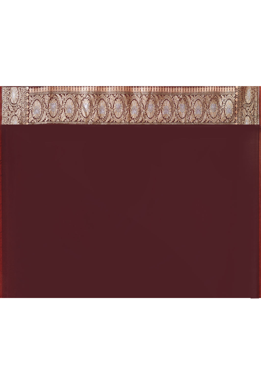 Handwoven Coffee Banarasi Soft Silk Saree