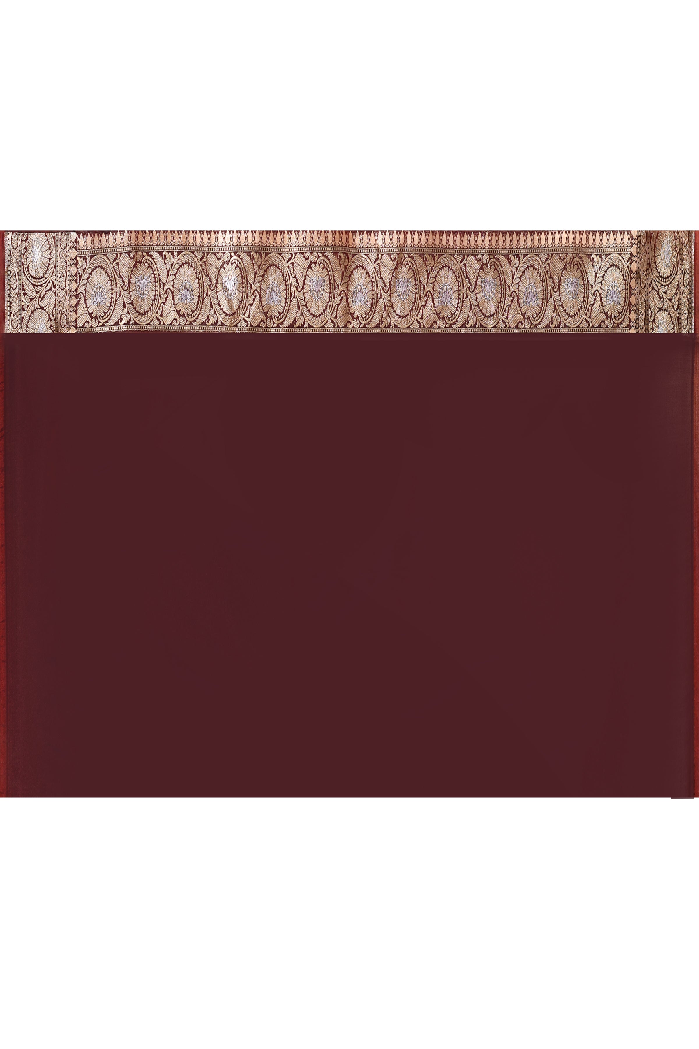 Handwoven Coffee Banarasi Soft Silk Saree