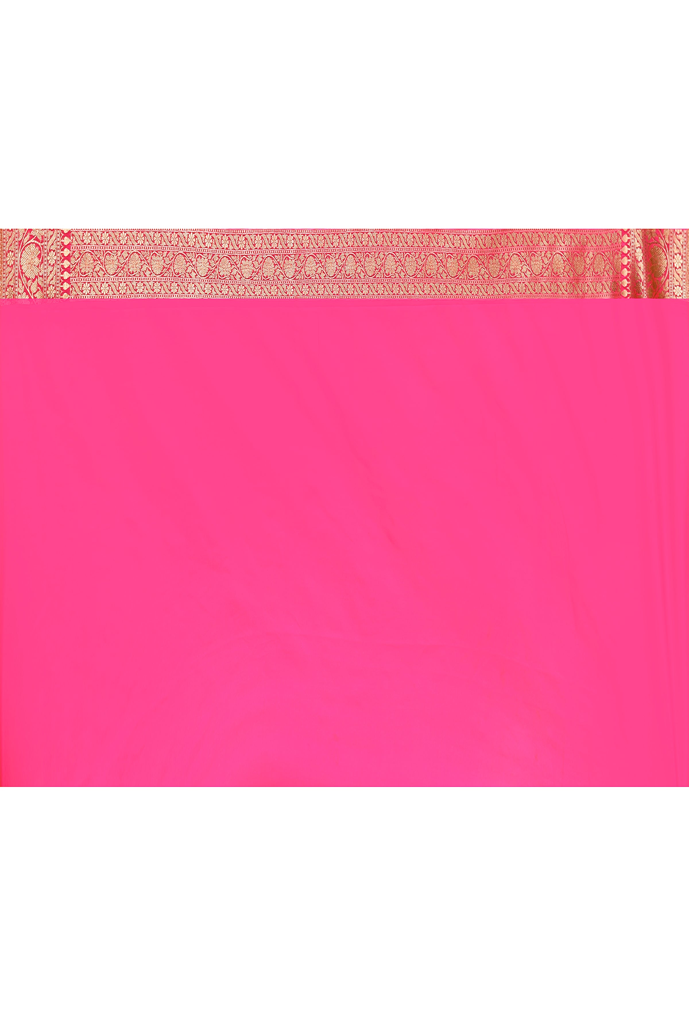 Handwoven Pink Banarasi Soft  Silk Saree