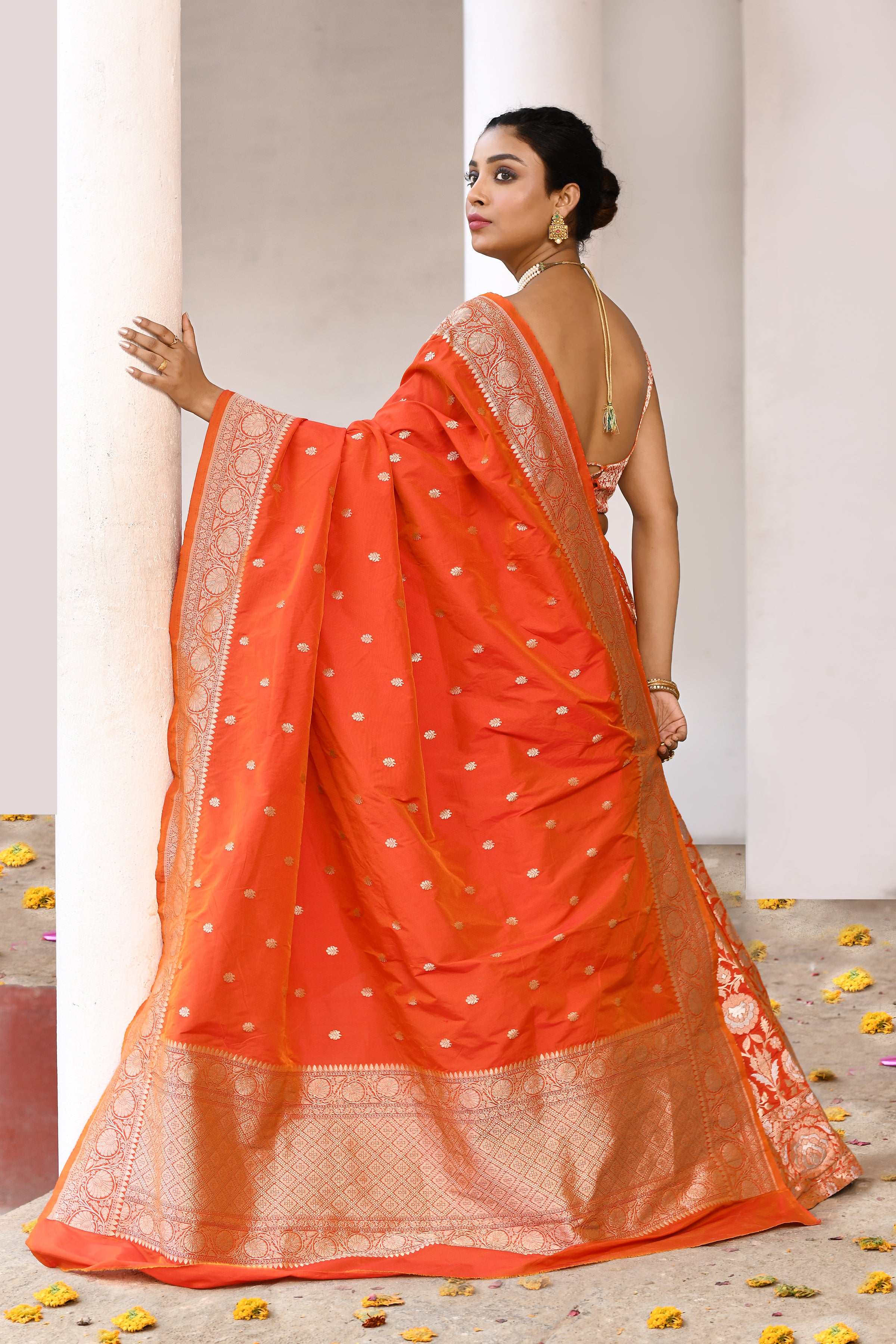 Handwoven Banarasi Soft Silk Lehenga Set