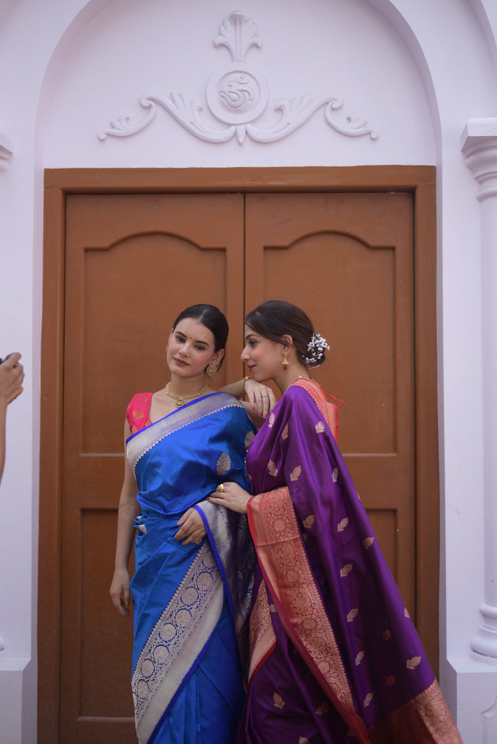 Indigo Pure Handwoven Banarasi Katan Silk Saree