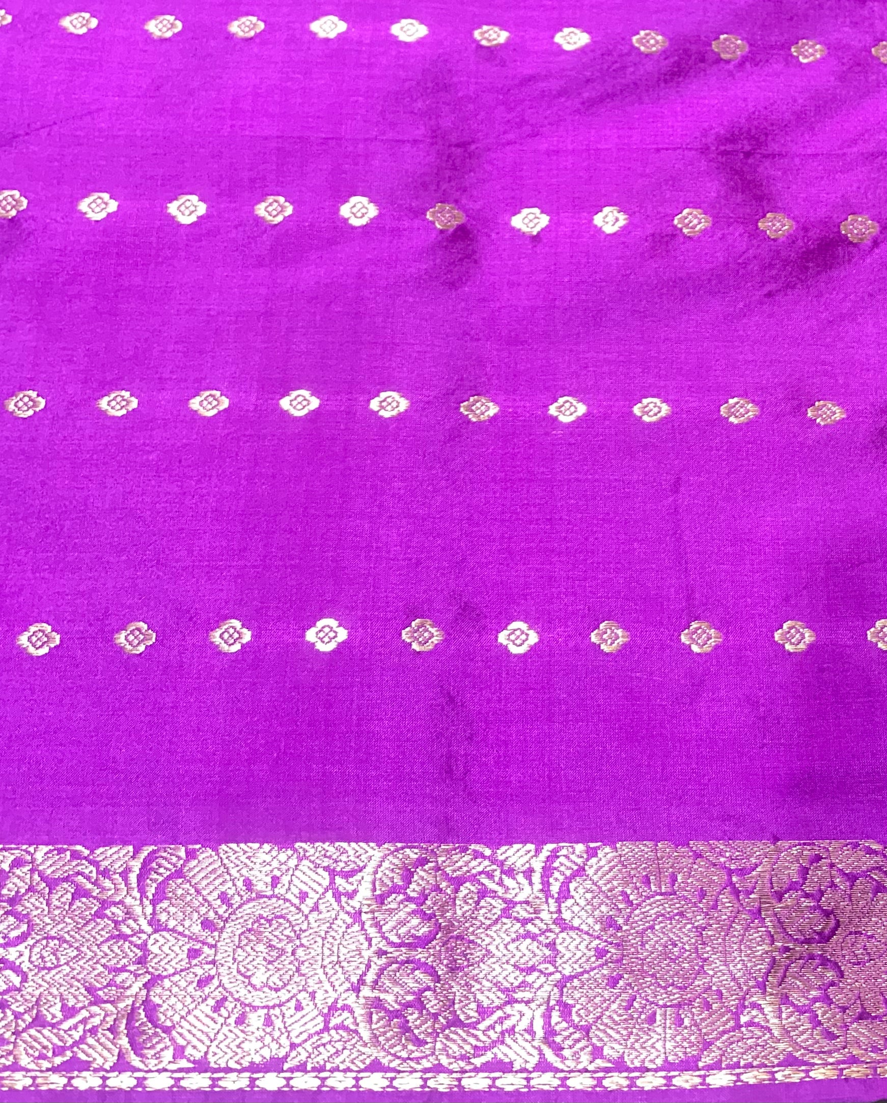 Golden Olive Green Katan Silk Handwoven Banaras Saree