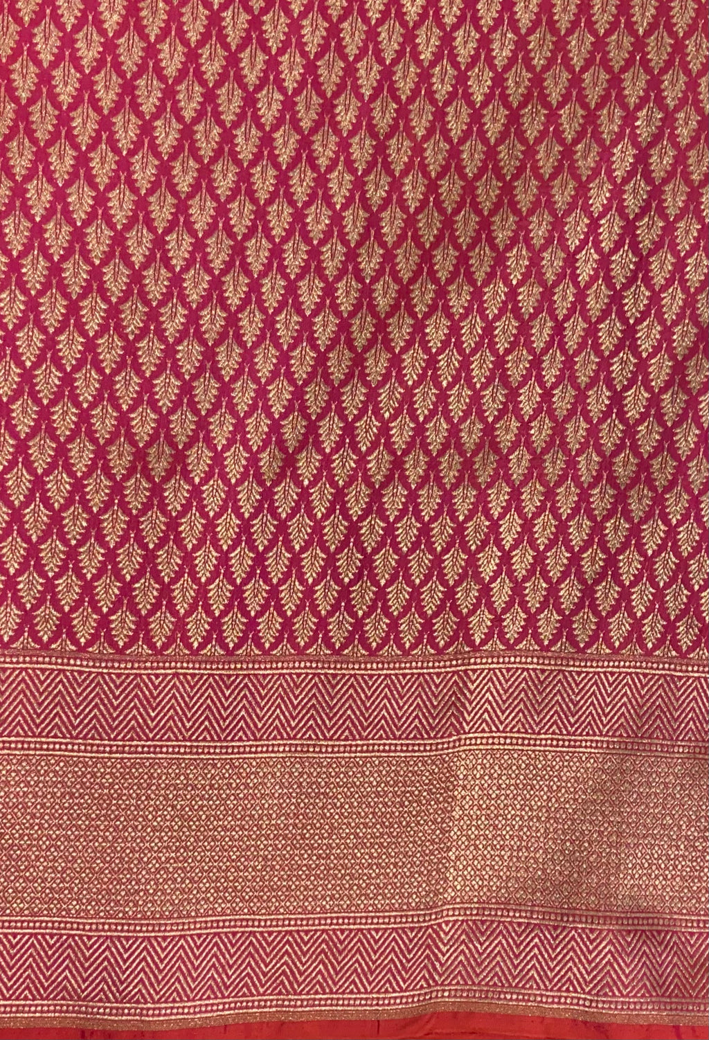 Deep Green  Katan Silk Handwoven Banaras Saree