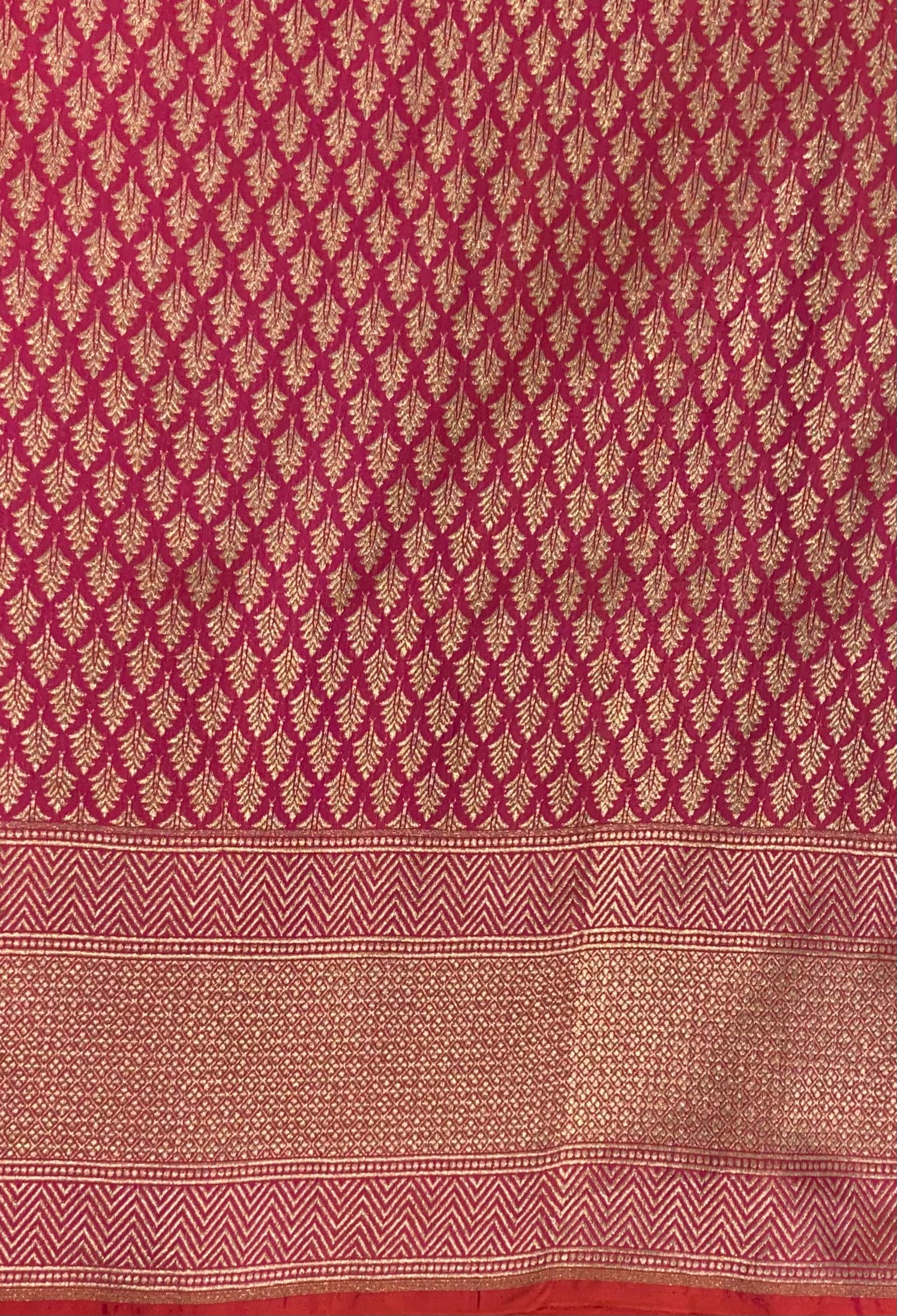 Deep Green  Katan Silk Handwoven Banaras Saree