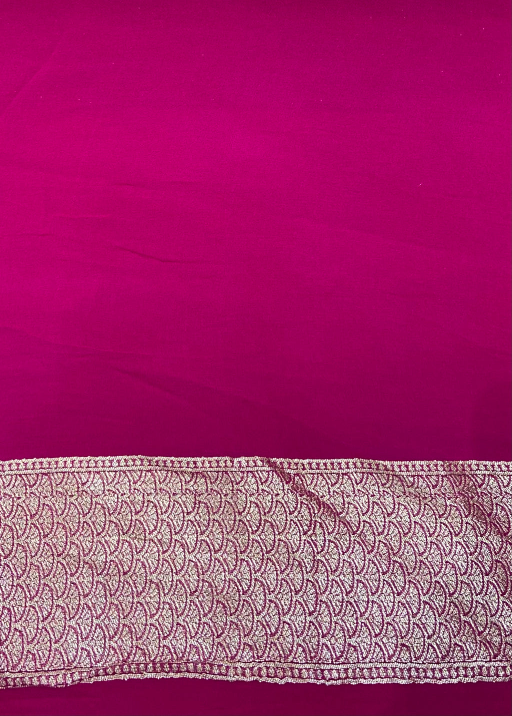 Coco Brown  Khaddi Chiffon Silk  Handwoven Banaras Saree