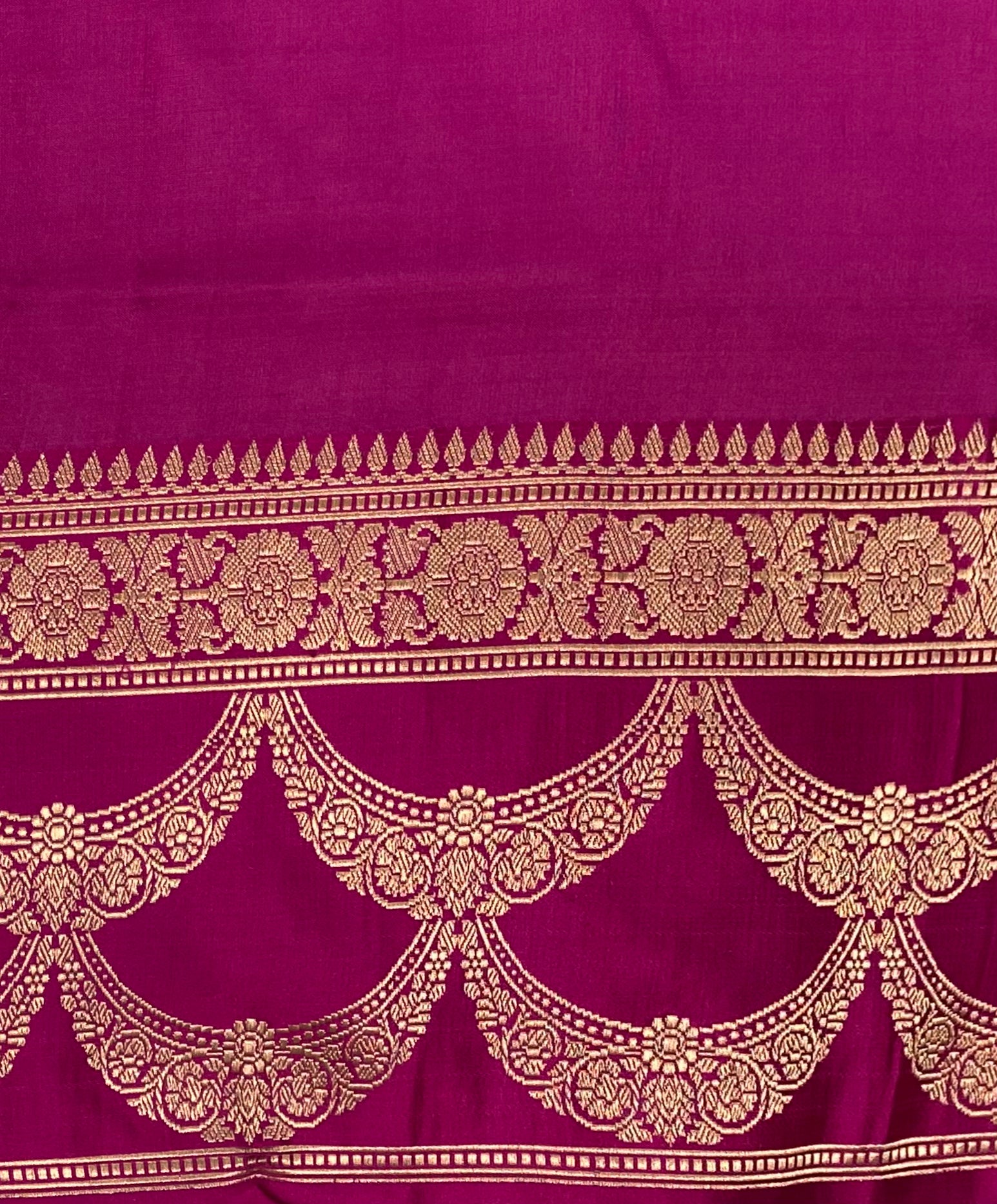 Coco Brown Katan Silk Handwoven Banaras Saree