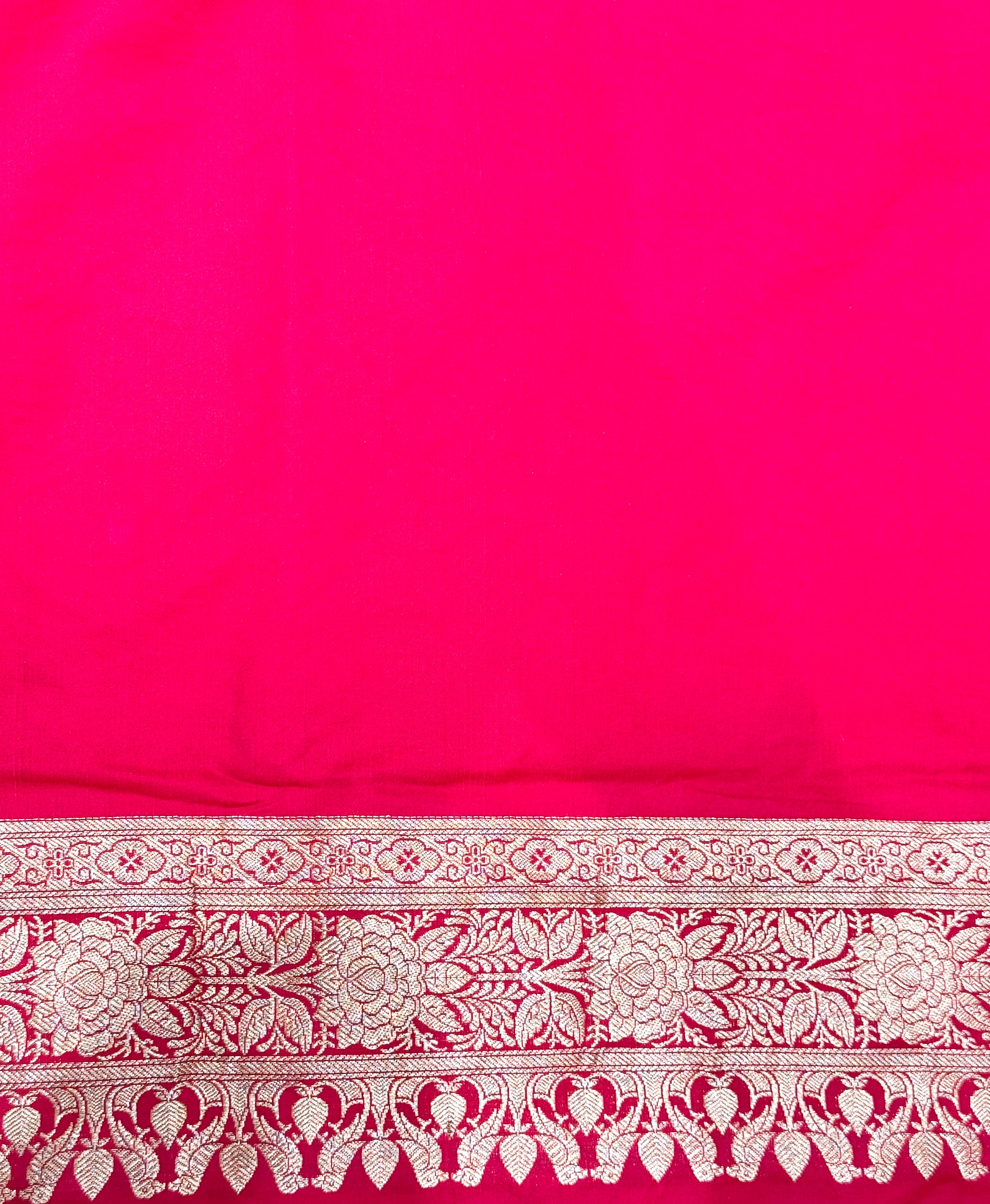 Handwoven Red Banarasi Ahinsa Silk Saree